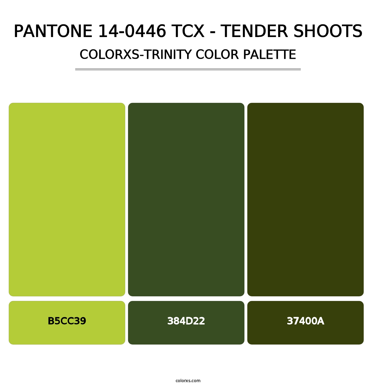 PANTONE 14-0446 TCX - Tender Shoots - Colorxs Trinity Palette