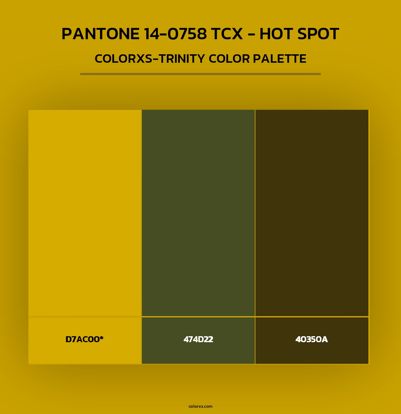 PANTONE 14-0758 TCX - Hot Spot - Colorxs Trinity Palette