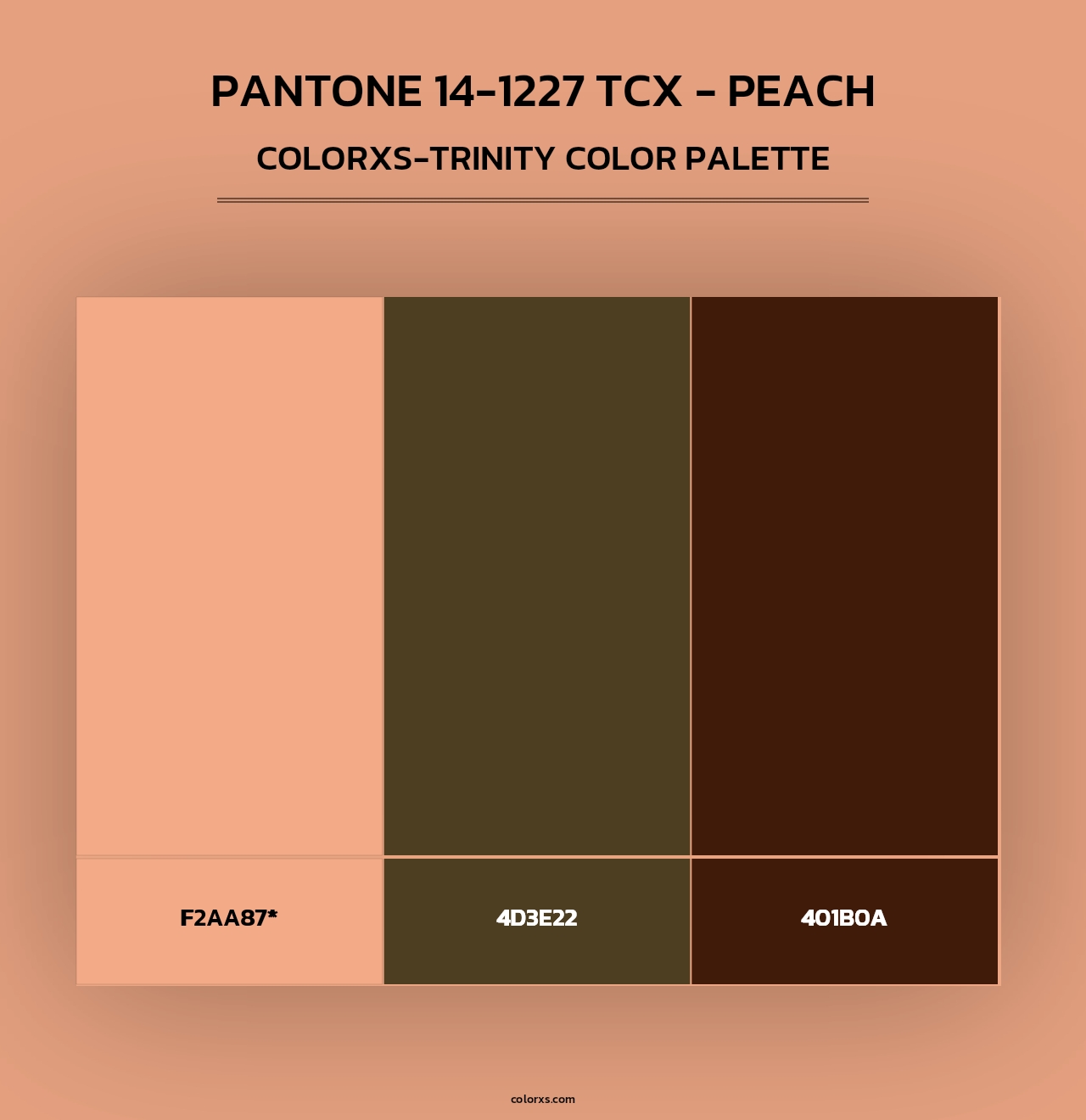 Pantone 14-1227 TCX - Peach - Colorxs Trinity Palette