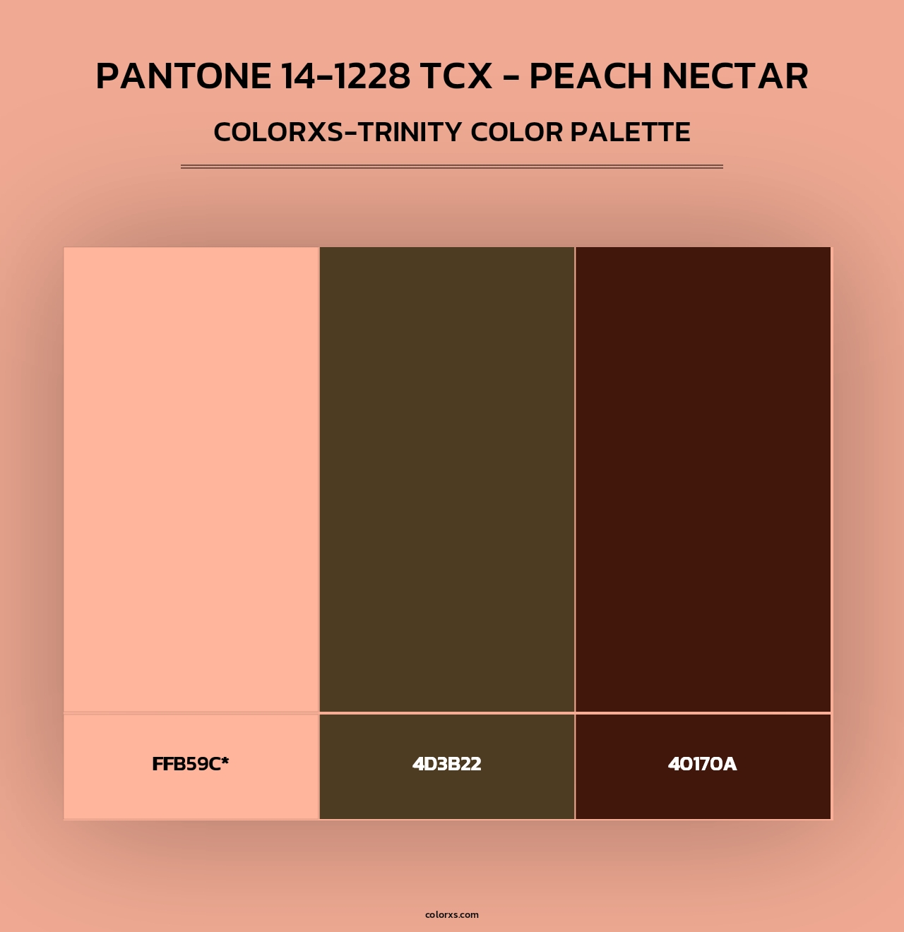 PANTONE 14-1228 TCX - Peach Nectar - Colorxs Trinity Palette