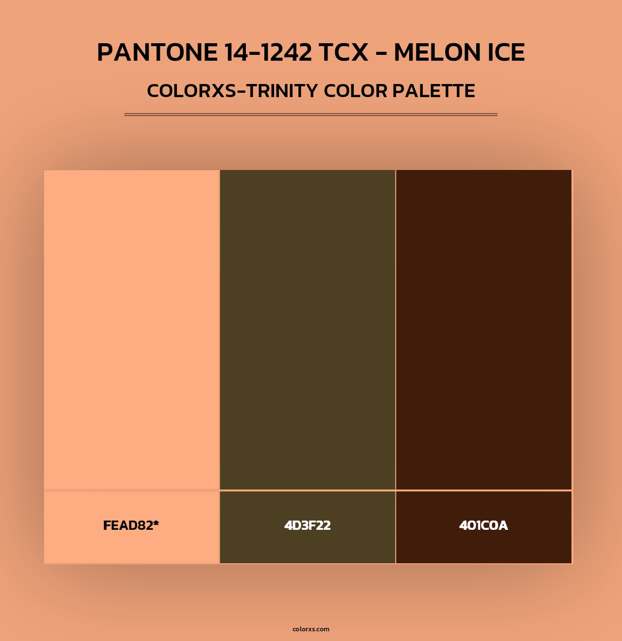 Pantone 14-1242 TCX - Melon Ice - Colorxs Trinity Palette