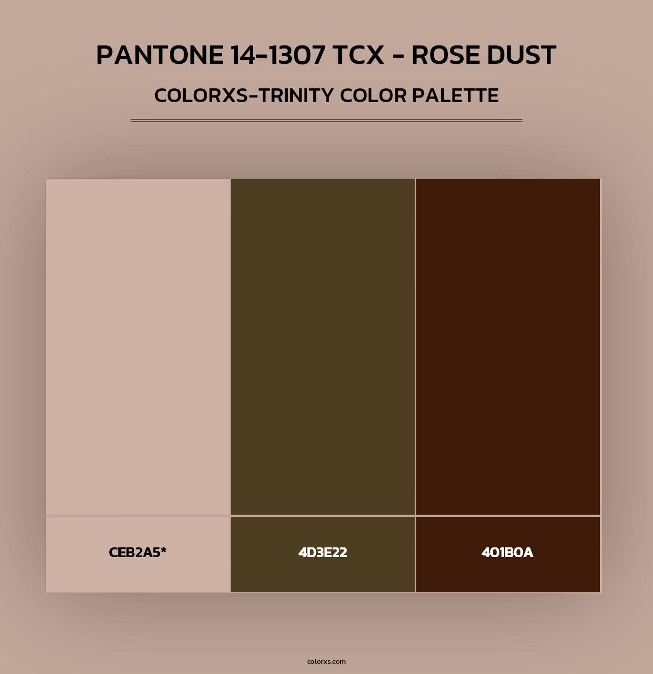 PANTONE 14-1307 TCX - Rose Dust - Colorxs Trinity Palette