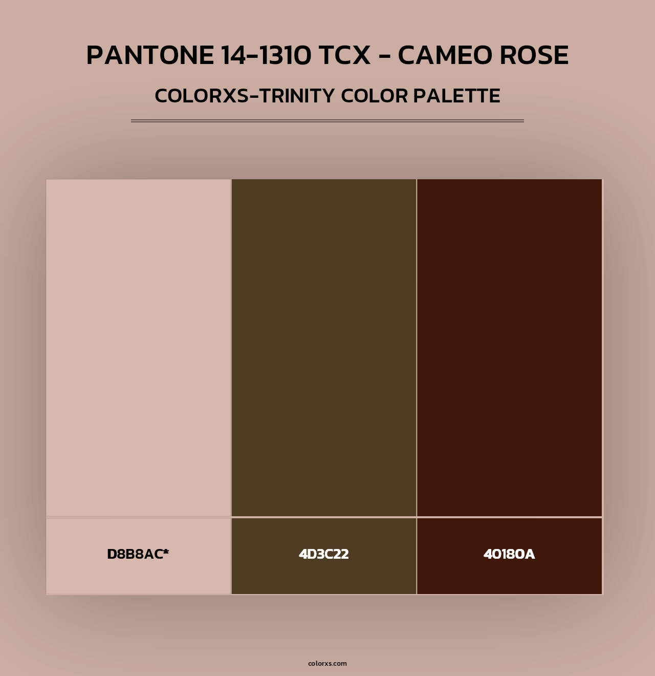 PANTONE 14-1310 TCX - Cameo Rose - Colorxs Trinity Palette