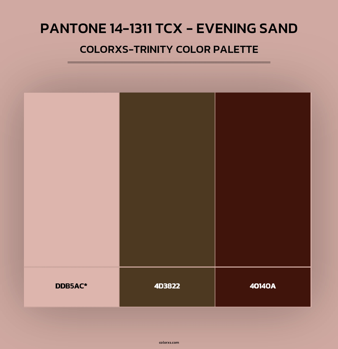 PANTONE 14-1311 TCX - Evening Sand - Colorxs Trinity Palette