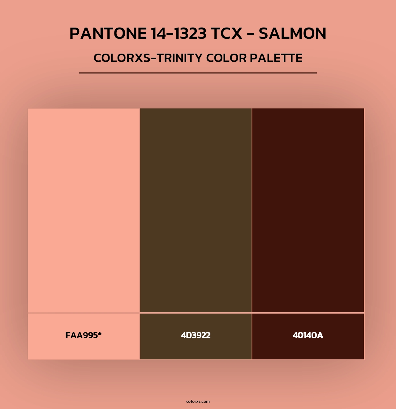 PANTONE 14-1323 TCX - Salmon - Colorxs Trinity Palette