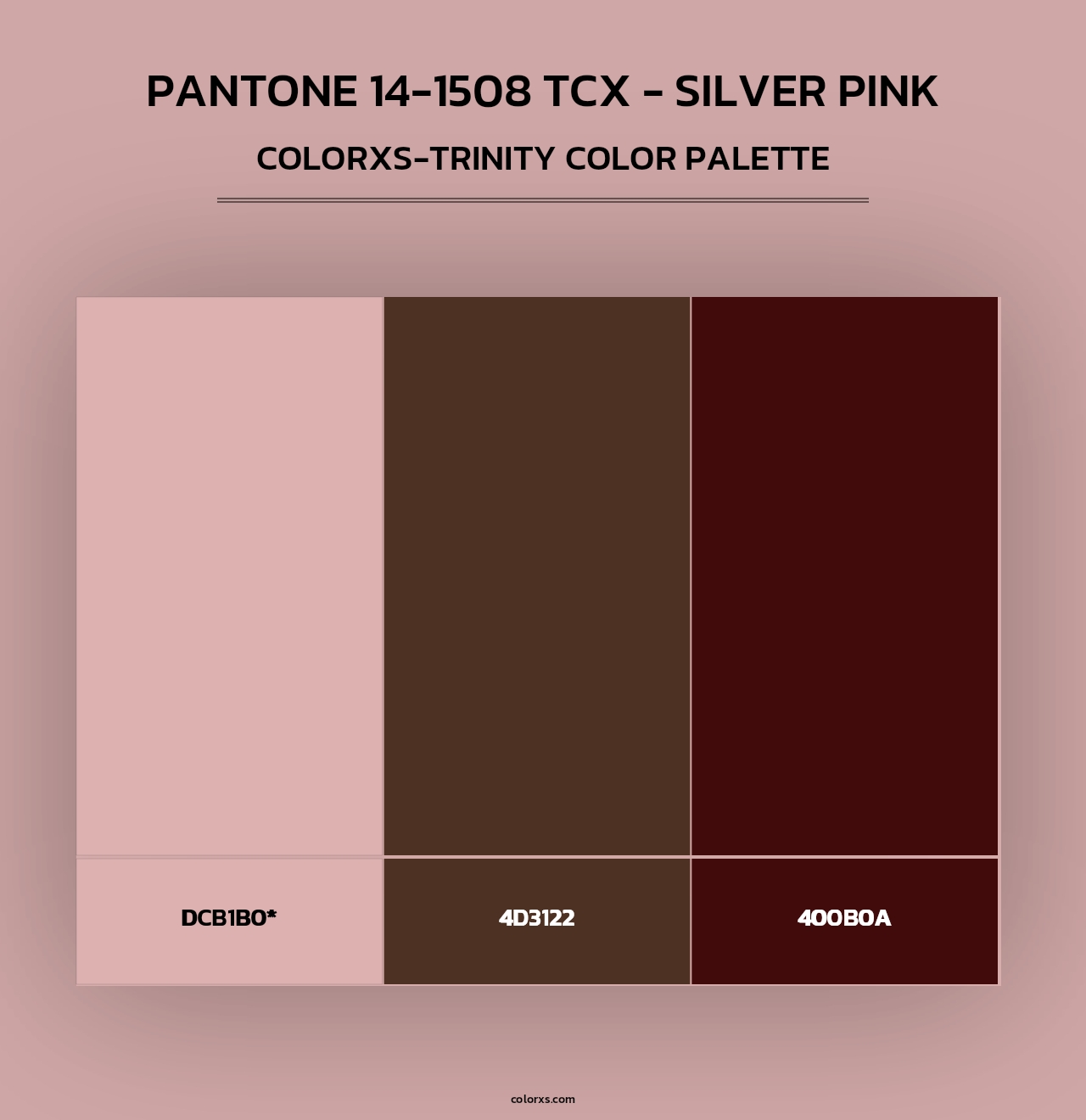 PANTONE 14-1508 TCX - Silver Pink - Colorxs Trinity Palette