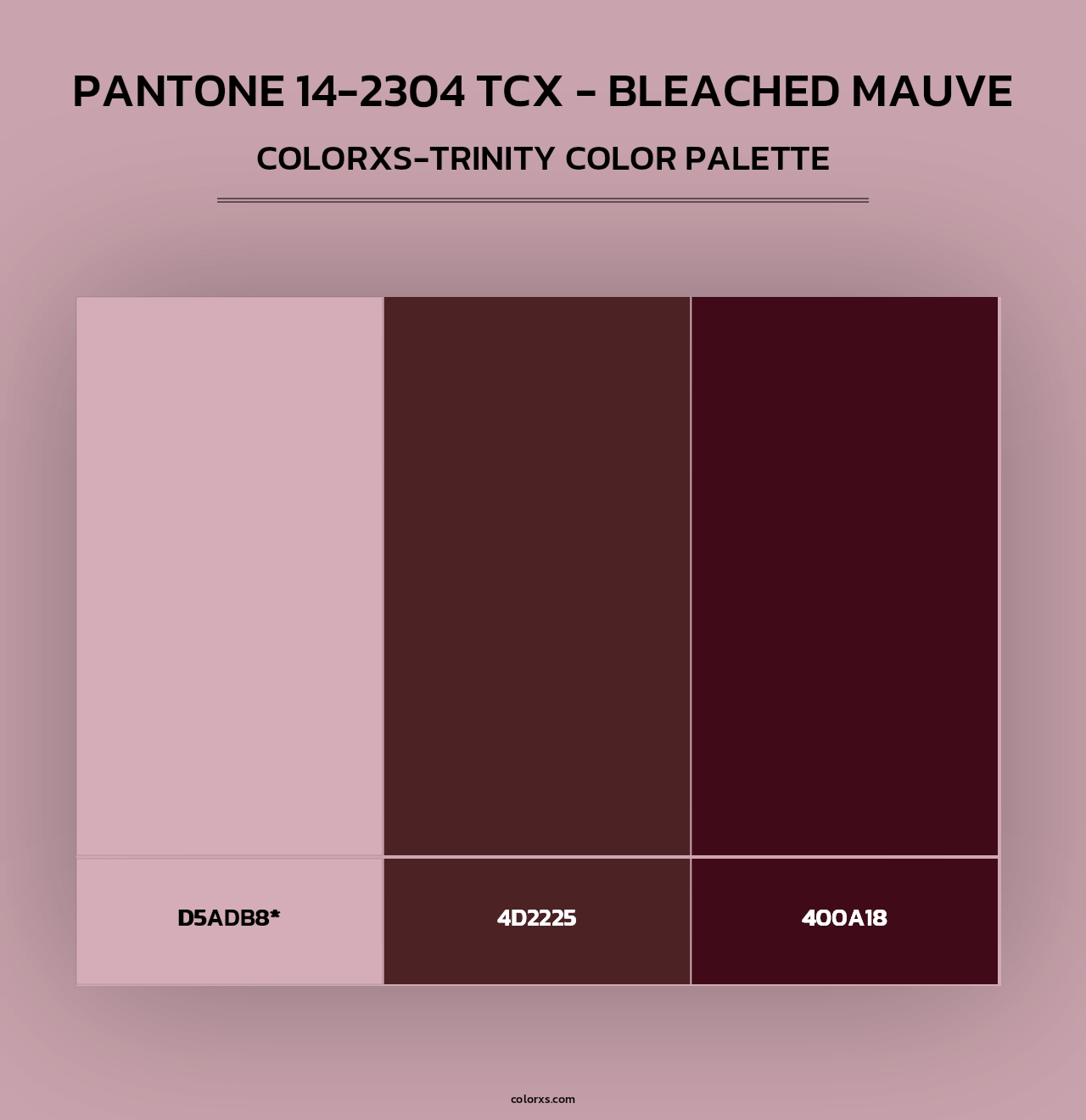 PANTONE 14-2304 TCX - Bleached Mauve - Colorxs Trinity Palette