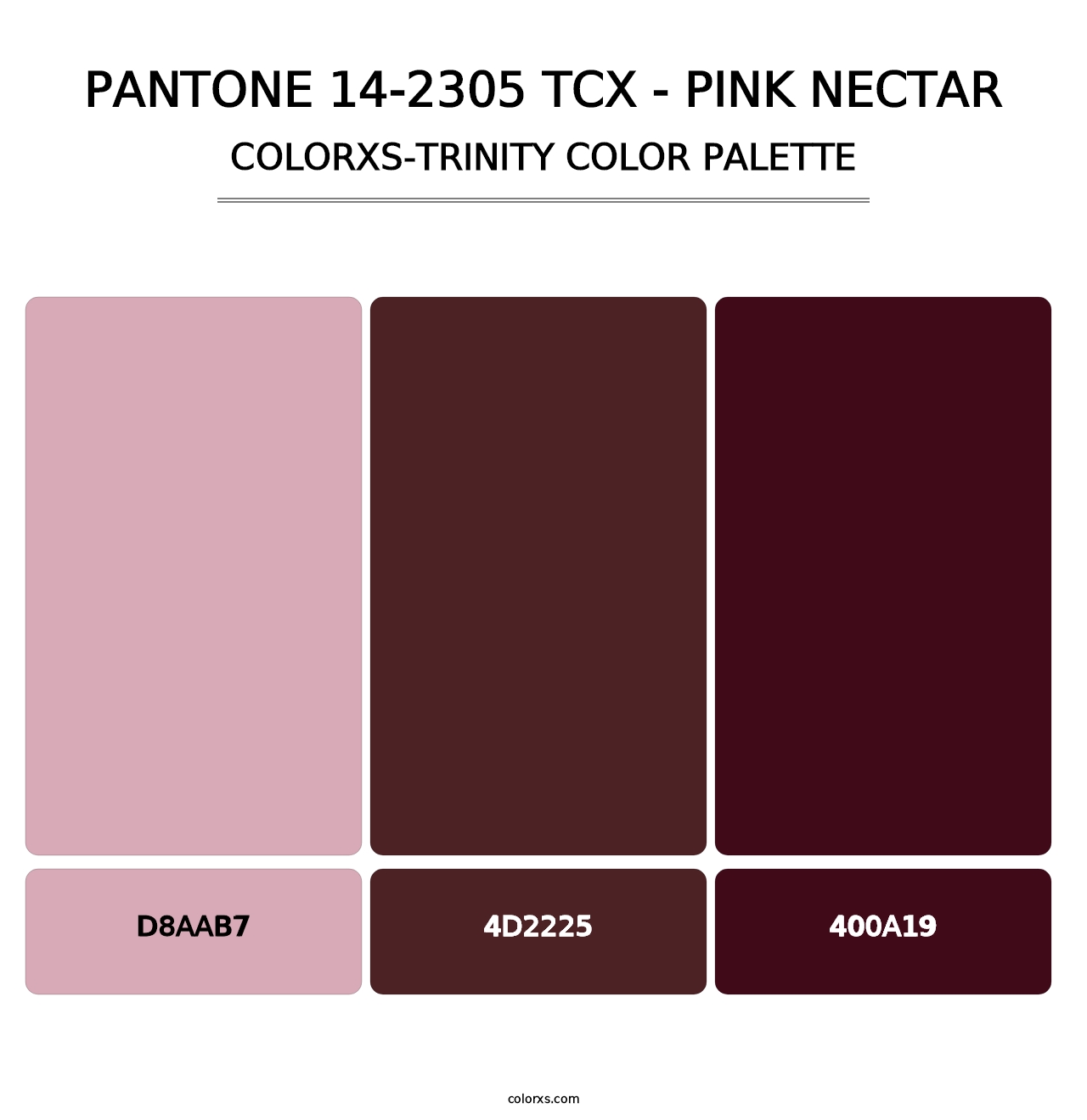 PANTONE 14-2305 TCX - Pink Nectar - Colorxs Trinity Palette