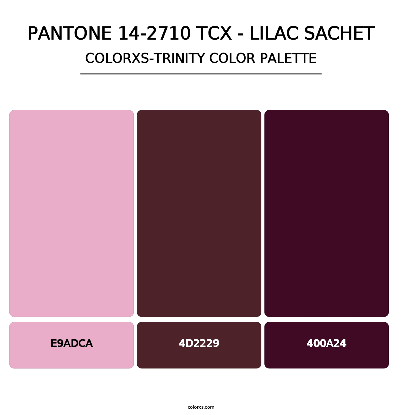 PANTONE 14-2710 TCX - Lilac Sachet - Colorxs Trinity Palette