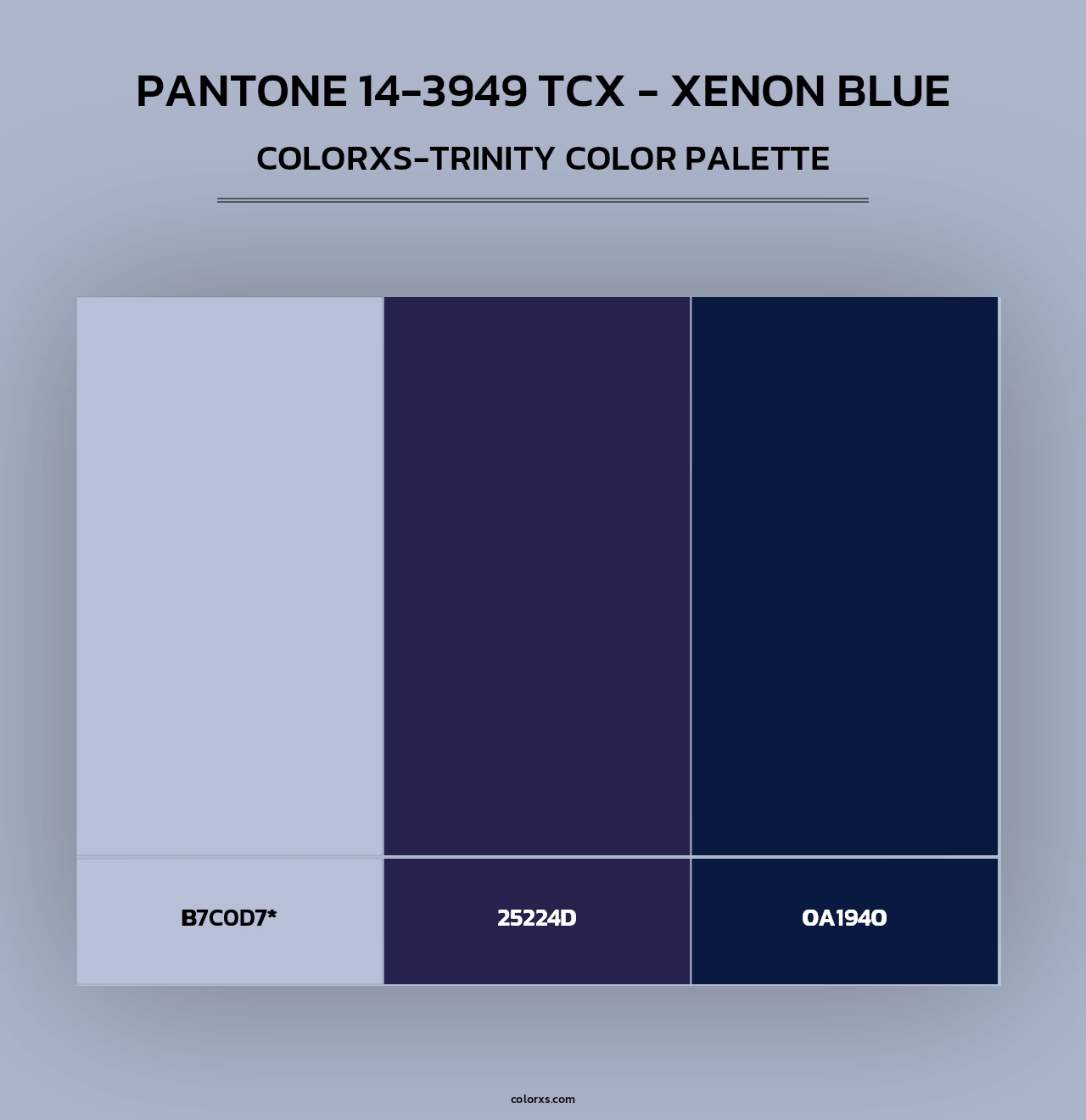 PANTONE 14-3949 TCX - Xenon Blue - Colorxs Trinity Palette