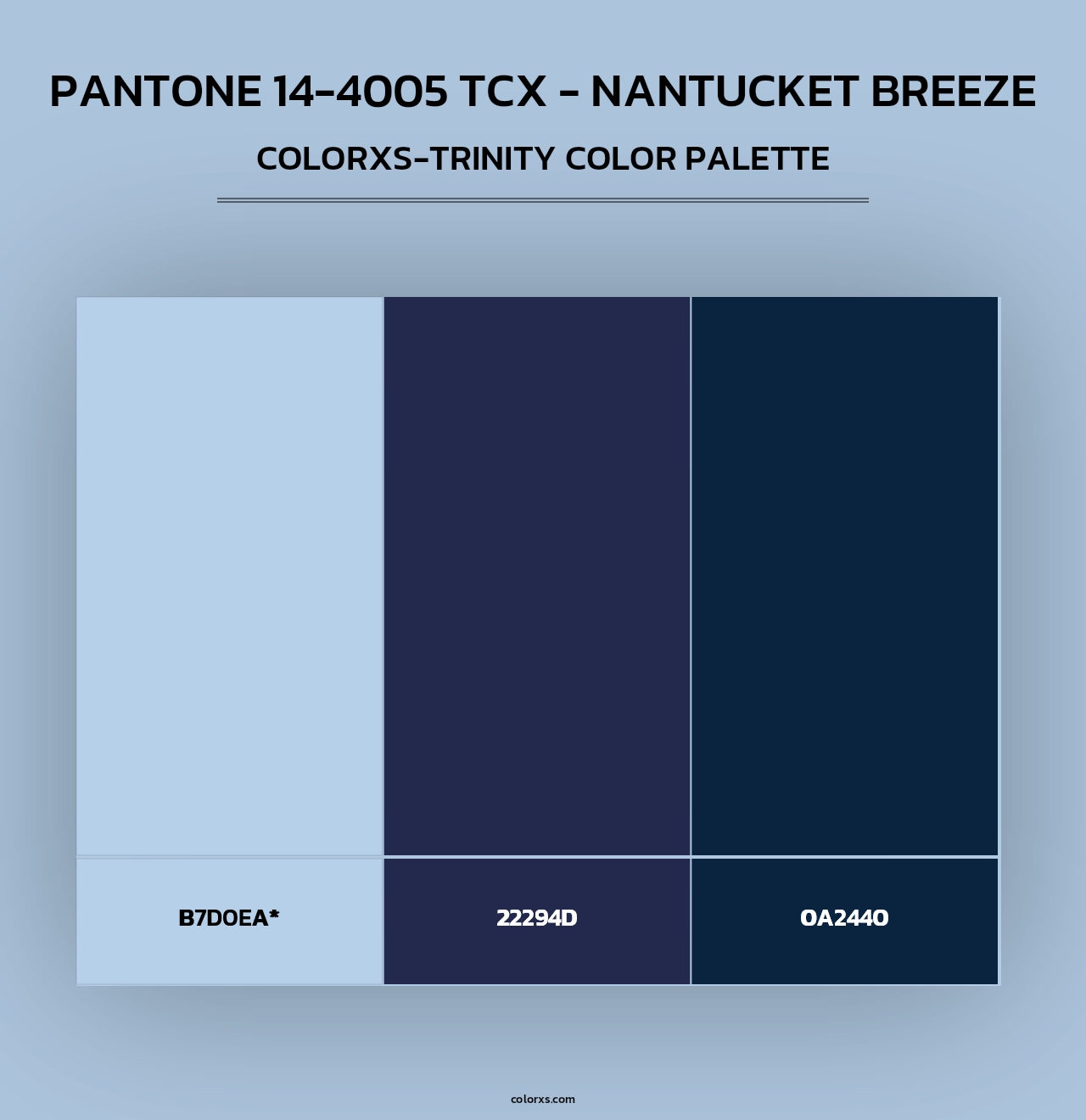 PANTONE 14-4005 TCX - Nantucket Breeze - Colorxs Trinity Palette