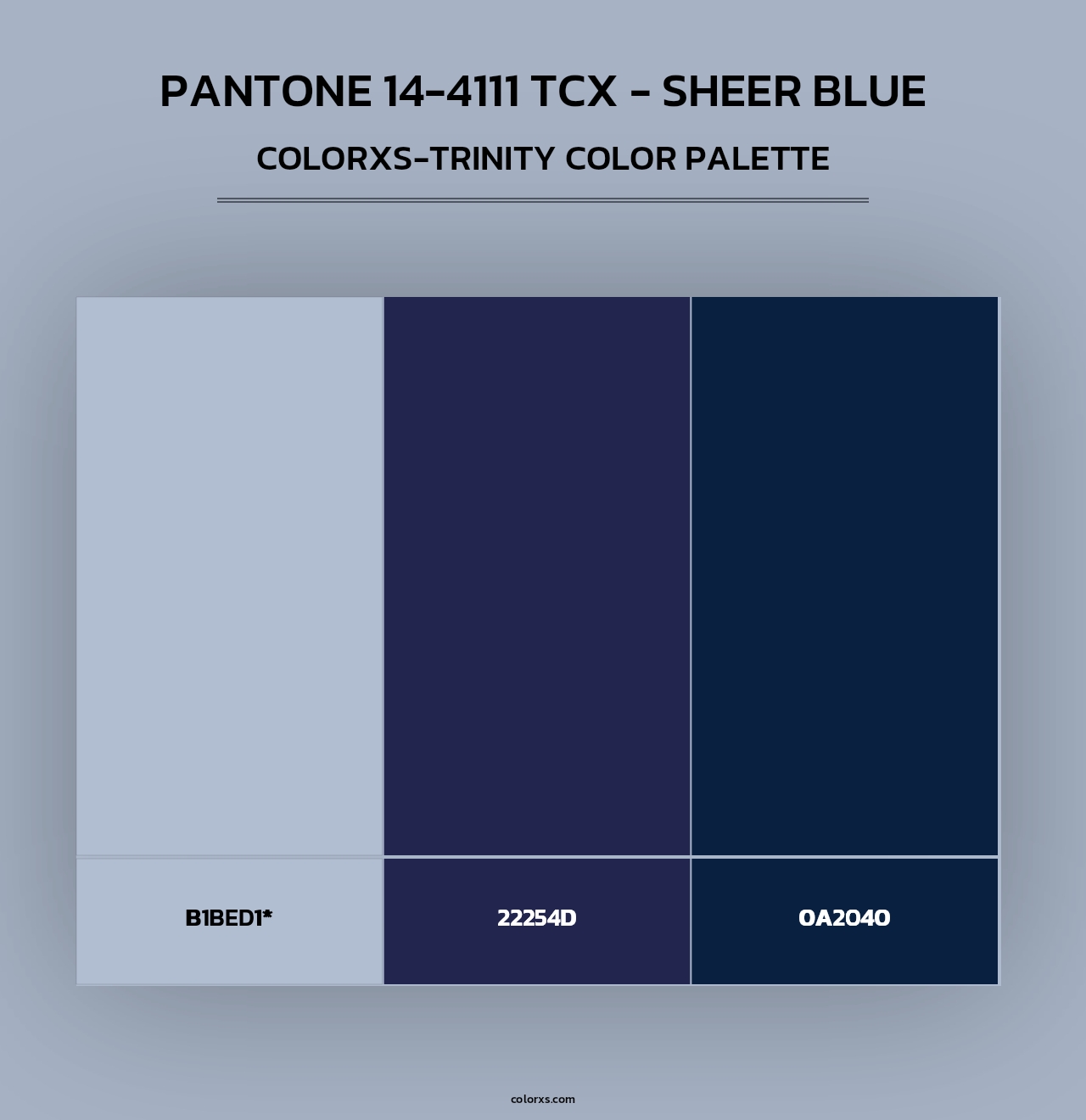 Pantone 14-4111 TCX - Sheer Blue - Colorxs Trinity Palette
