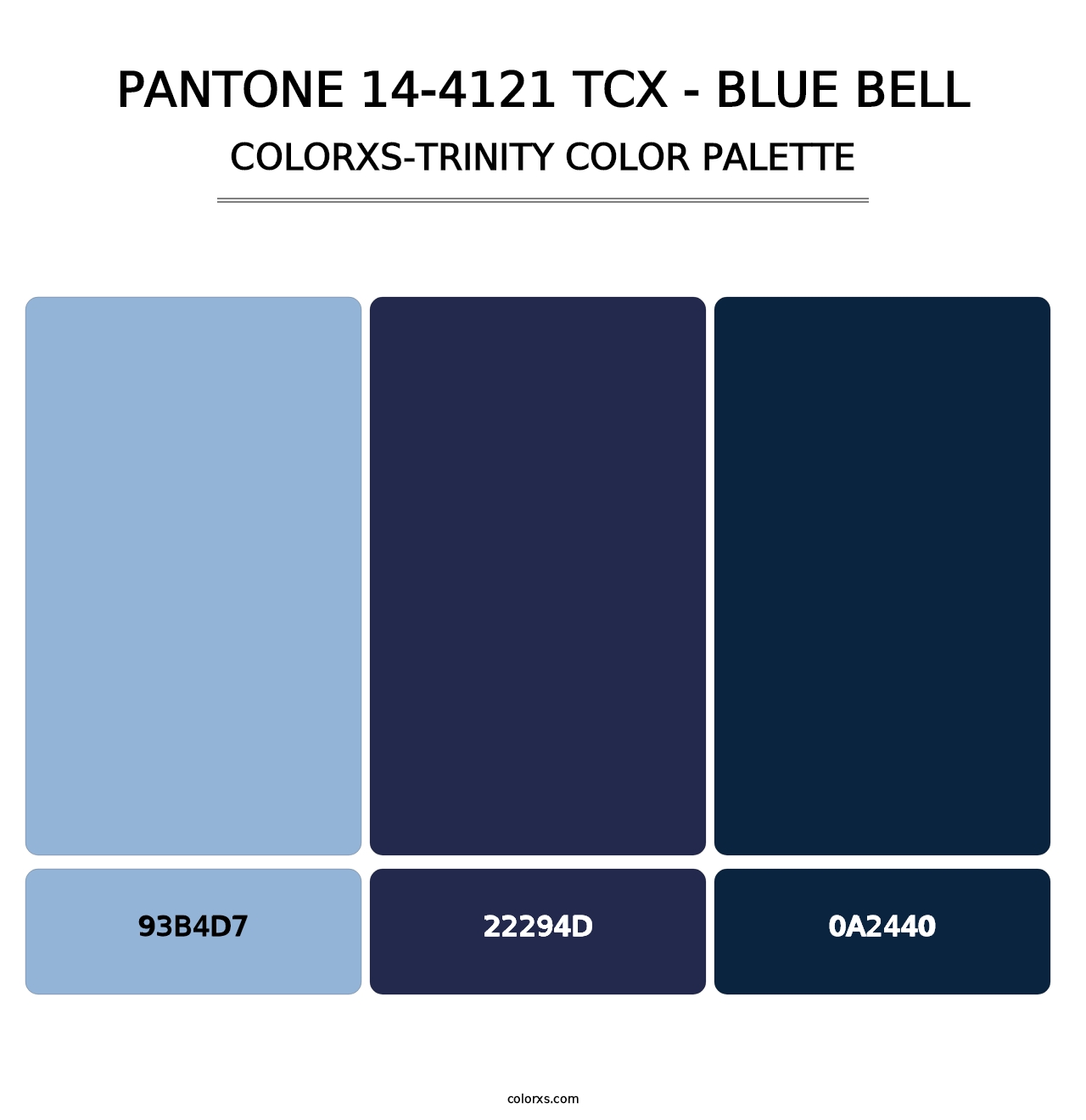 PANTONE 14-4121 TCX - Blue Bell - Colorxs Trinity Palette