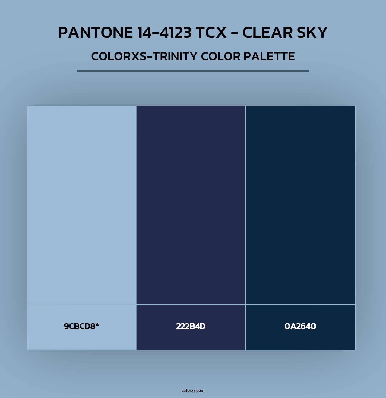 PANTONE 14-4123 TCX - Clear Sky - Colorxs Trinity Palette