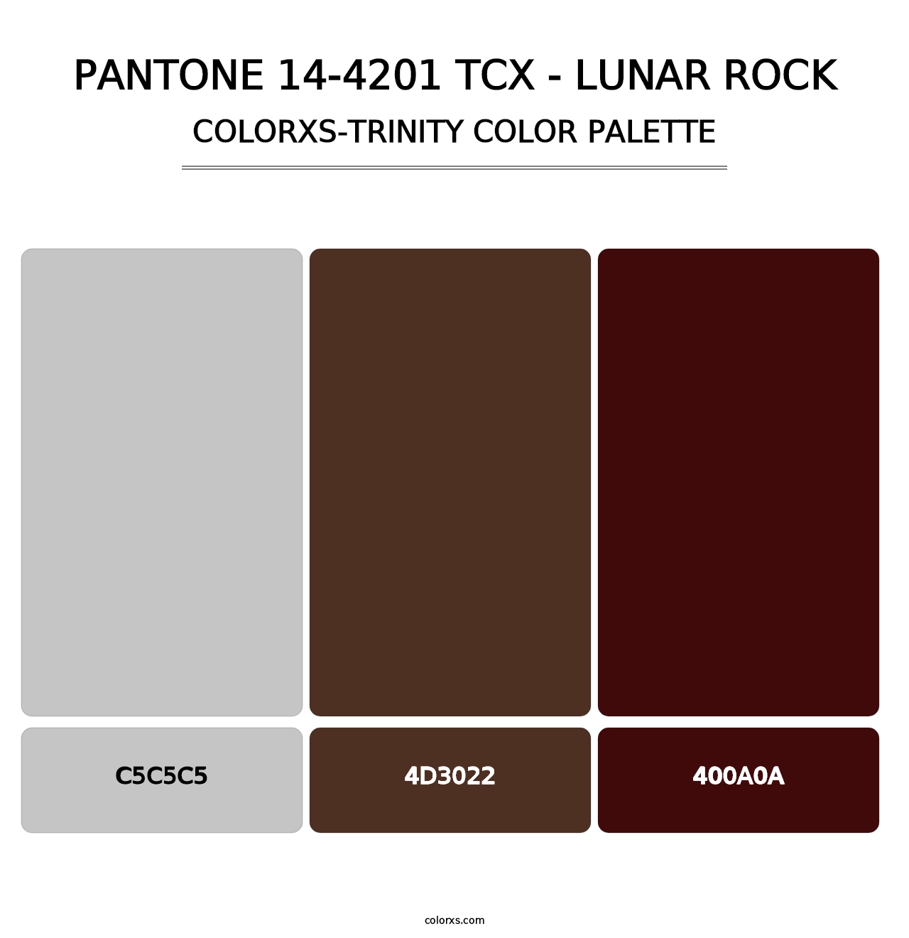 PANTONE 14-4201 TCX - Lunar Rock - Colorxs Trinity Palette