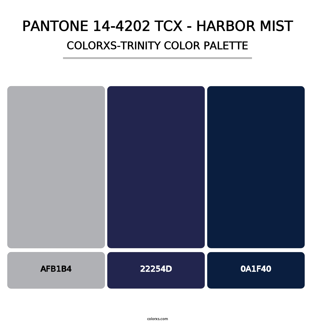 PANTONE 14-4202 TCX - Harbor Mist - Colorxs Trinity Palette