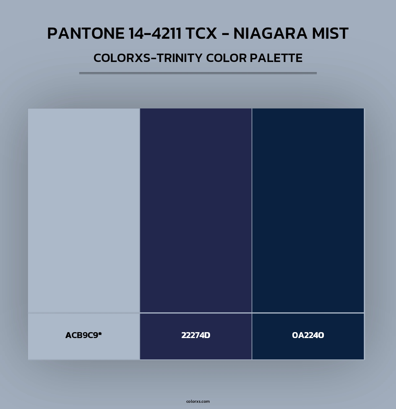 PANTONE 14-4211 TCX - Niagara Mist - Colorxs Trinity Palette