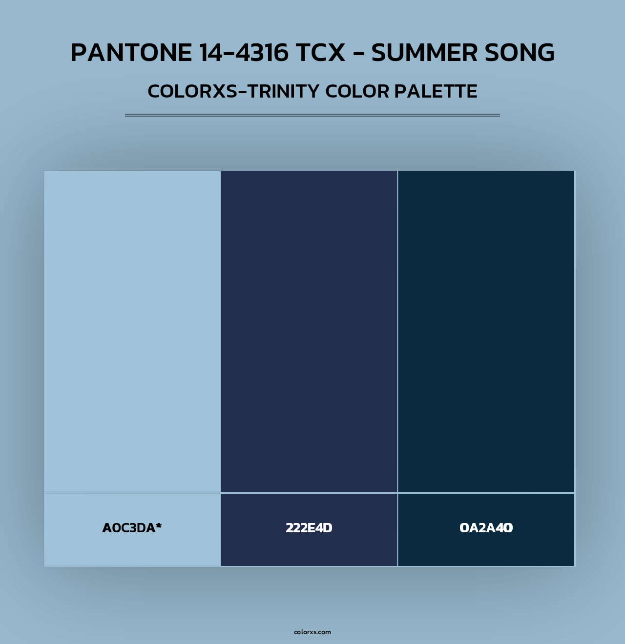 PANTONE 14-4316 TCX - Summer Song - Colorxs Trinity Palette