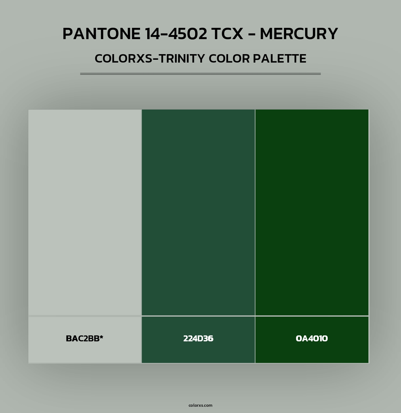 PANTONE 14-4502 TCX - Mercury - Colorxs Trinity Palette