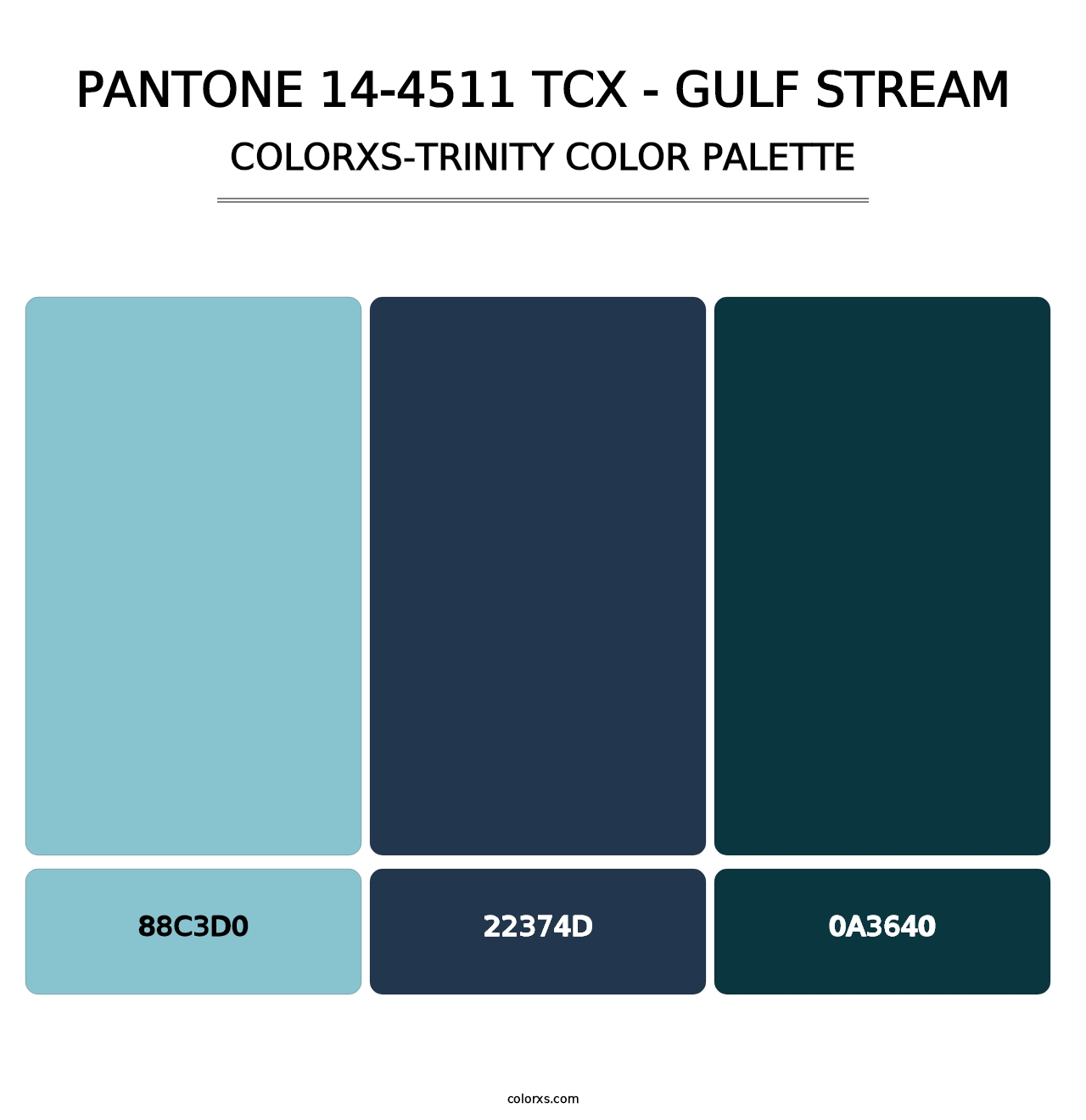 PANTONE 14-4511 TCX - Gulf Stream - Colorxs Trinity Palette
