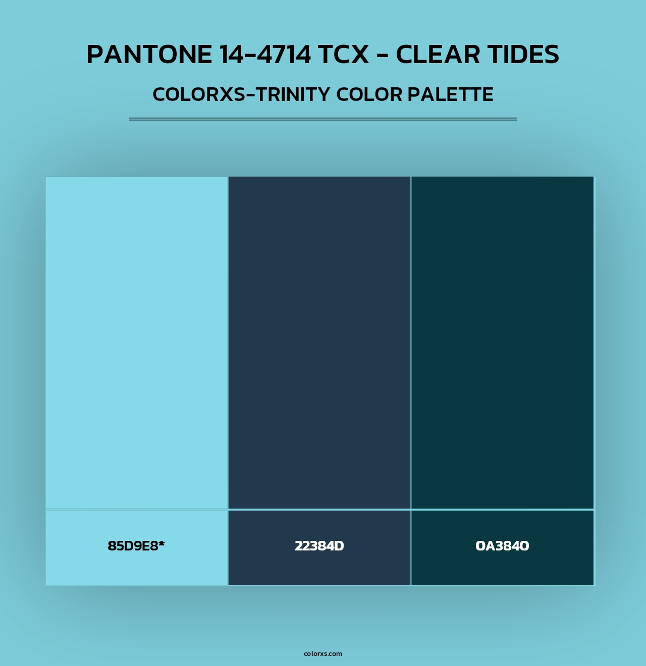 Pantone 14-4714 TCX - Clear Tides - Colorxs Trinity Palette