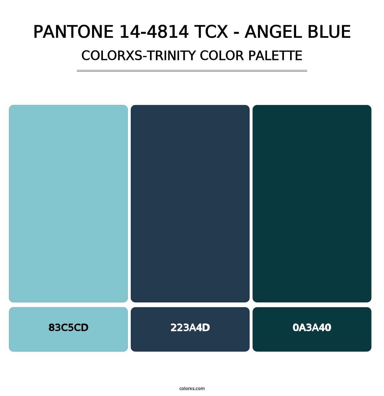PANTONE 14-4814 TCX - Angel Blue - Colorxs Trinity Palette