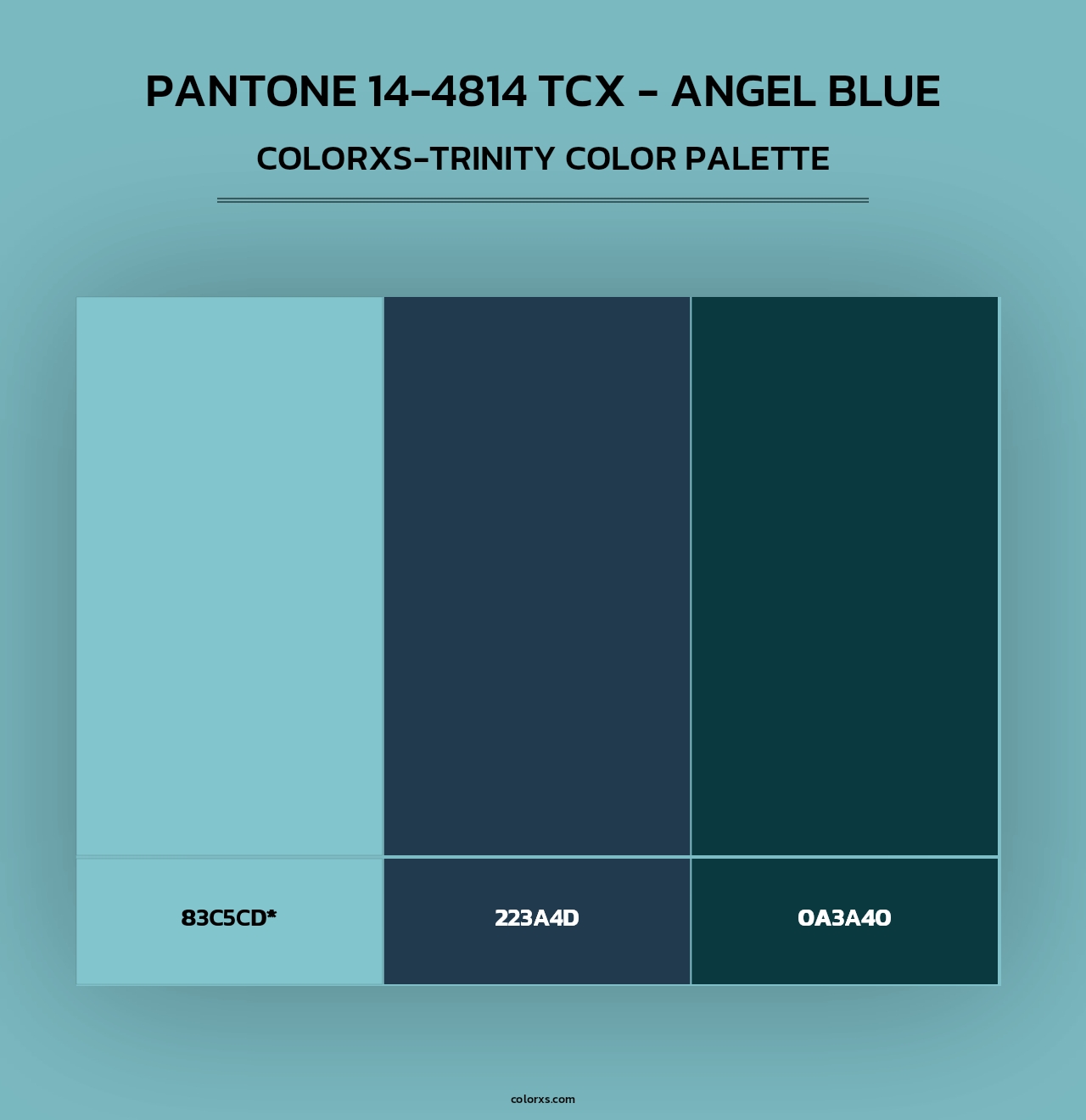 PANTONE 14-4814 TCX - Angel Blue color palettes - colorxs.com