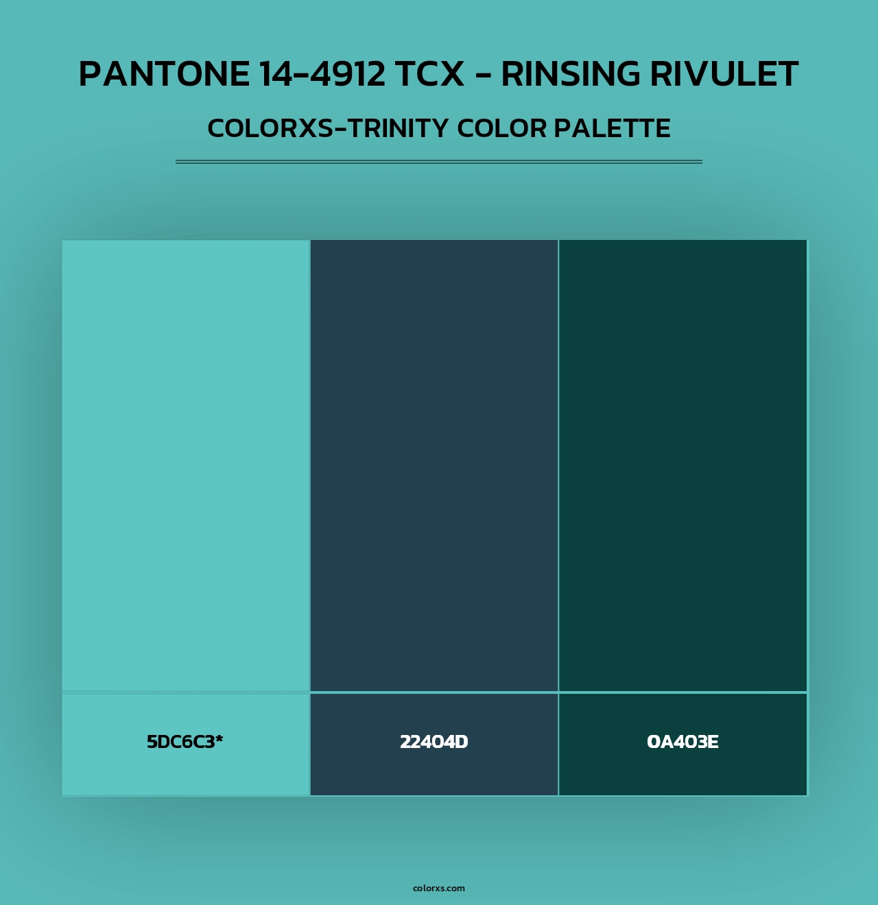 Pantone 14-4912 TCX - Rinsing Rivulet - Colorxs Trinity Palette