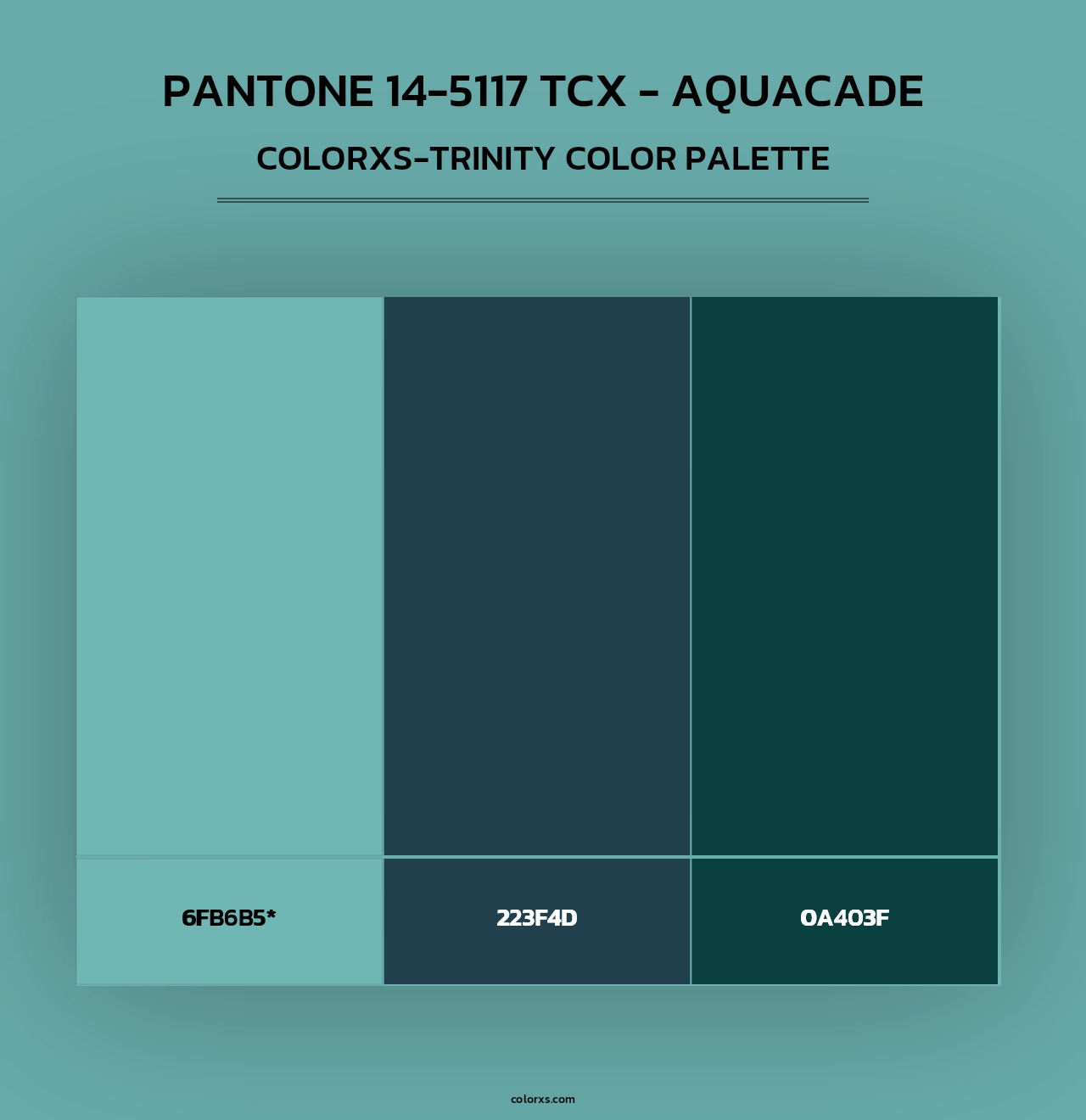 PANTONE 14-5117 TCX - Aquacade - Colorxs Trinity Palette