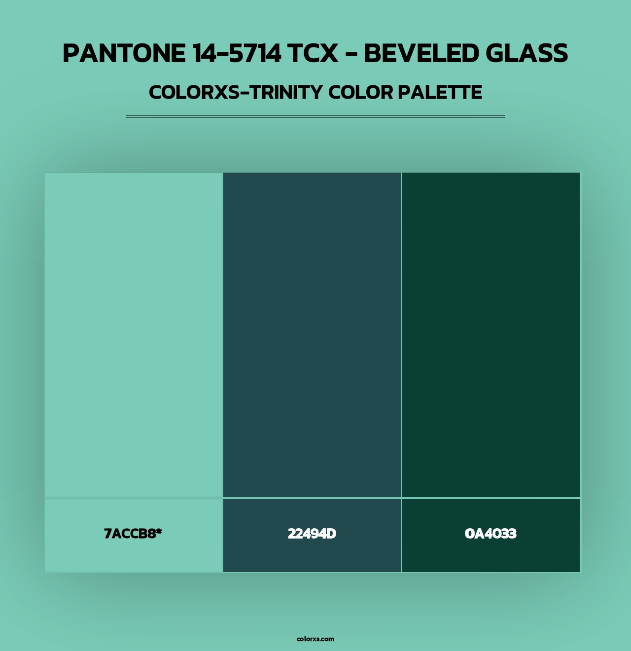 PANTONE 14-5714 TCX - Beveled Glass - Colorxs Trinity Palette