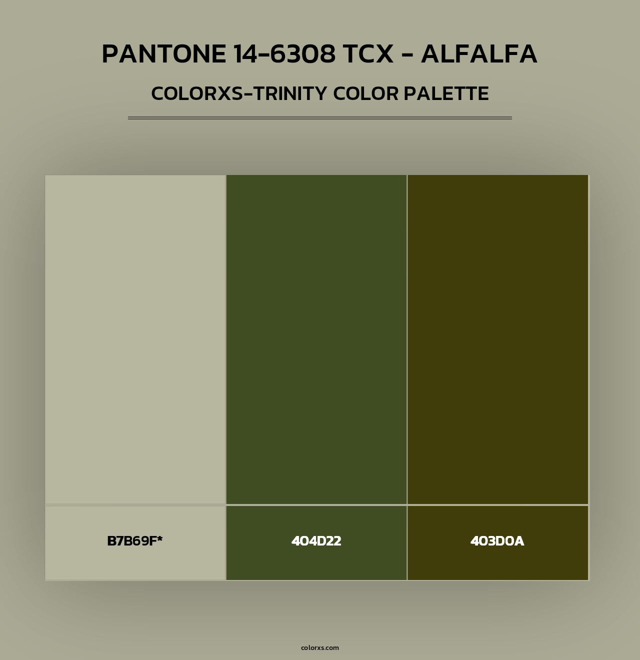Pantone 14-6308 TCX - Alfalfa - Colorxs Trinity Palette