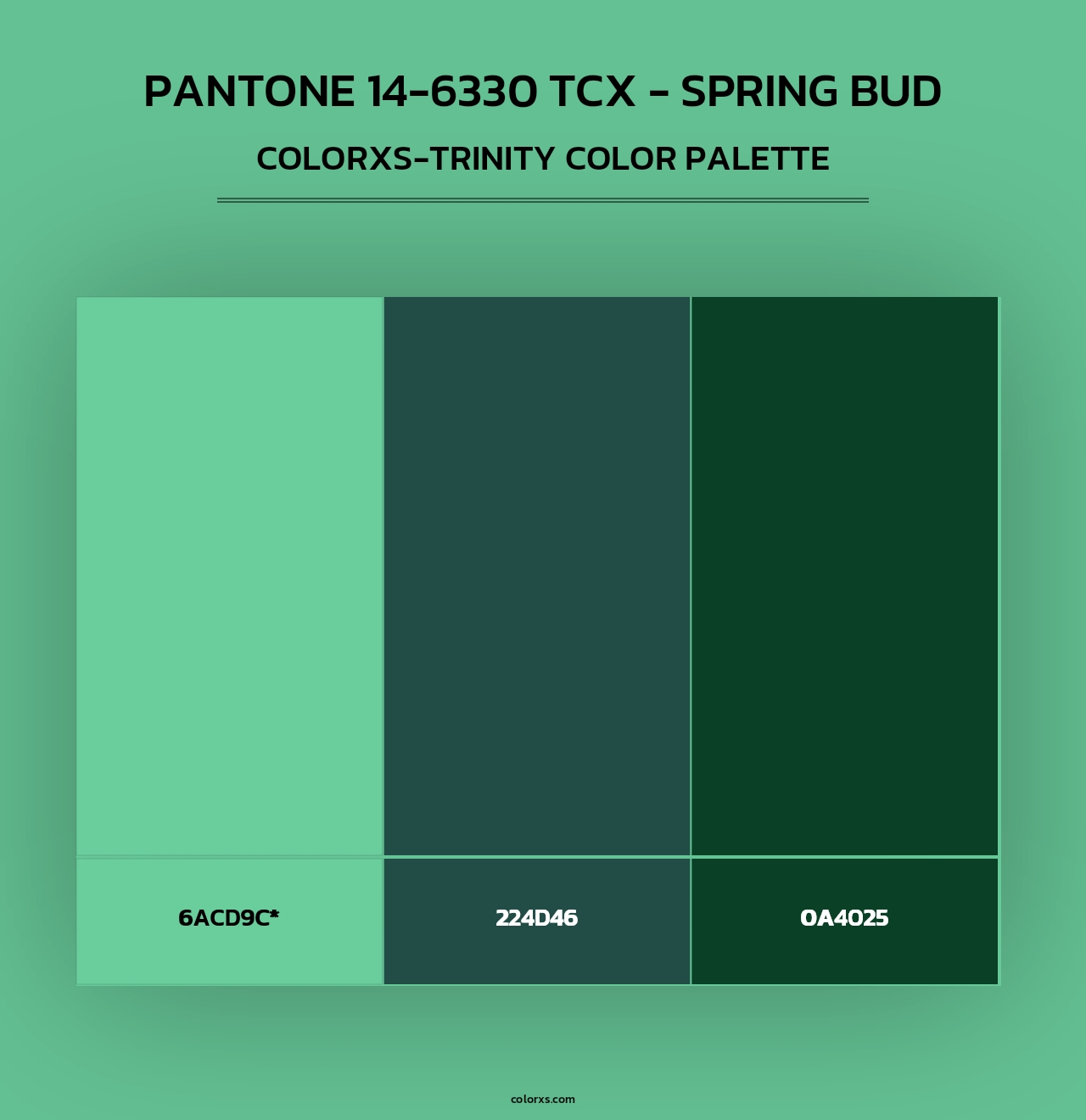 Pantone 14-6330 TCX - Spring Bud - Colorxs Trinity Palette