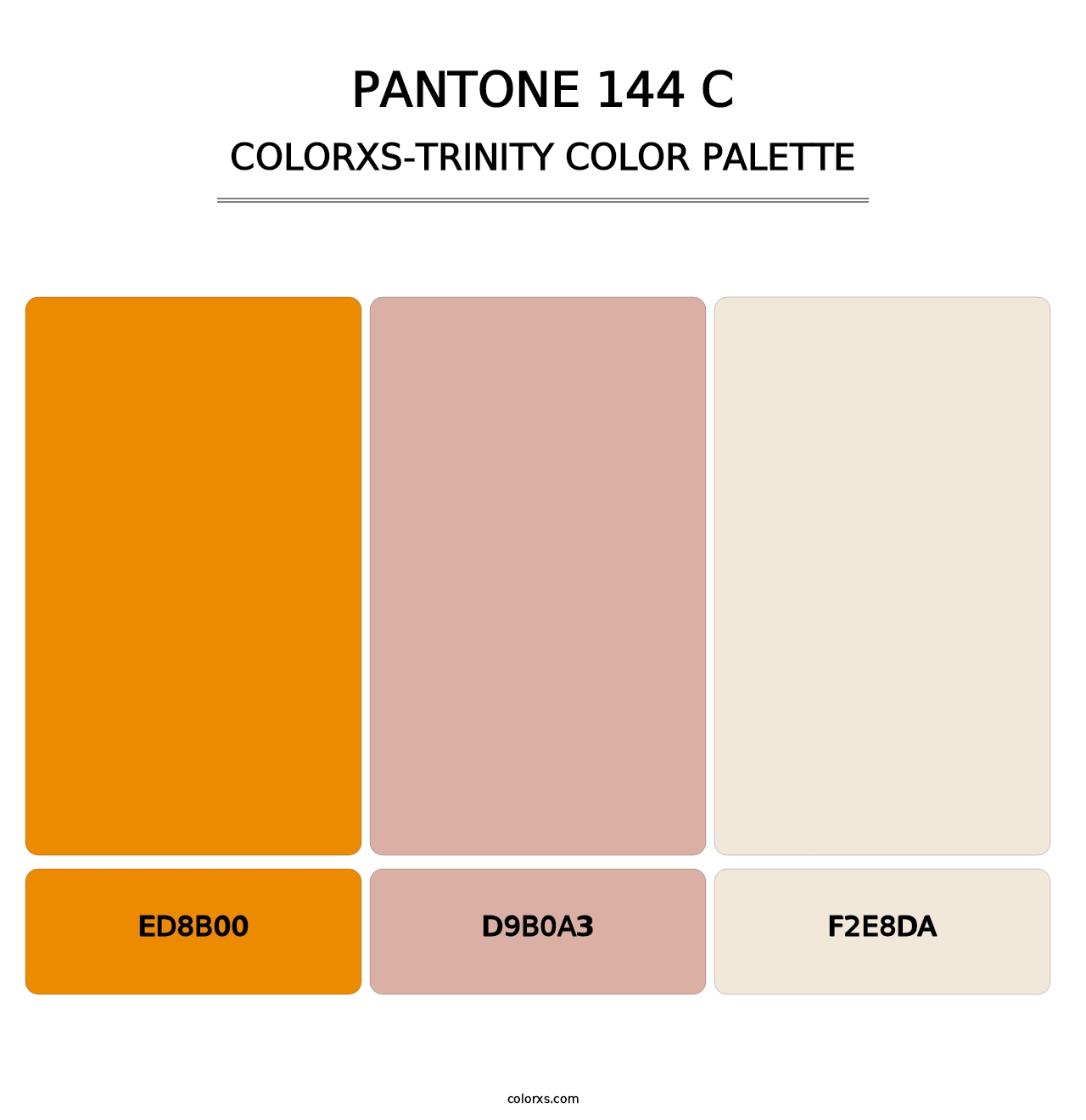 PANTONE 144 C - Colorxs Trinity Palette