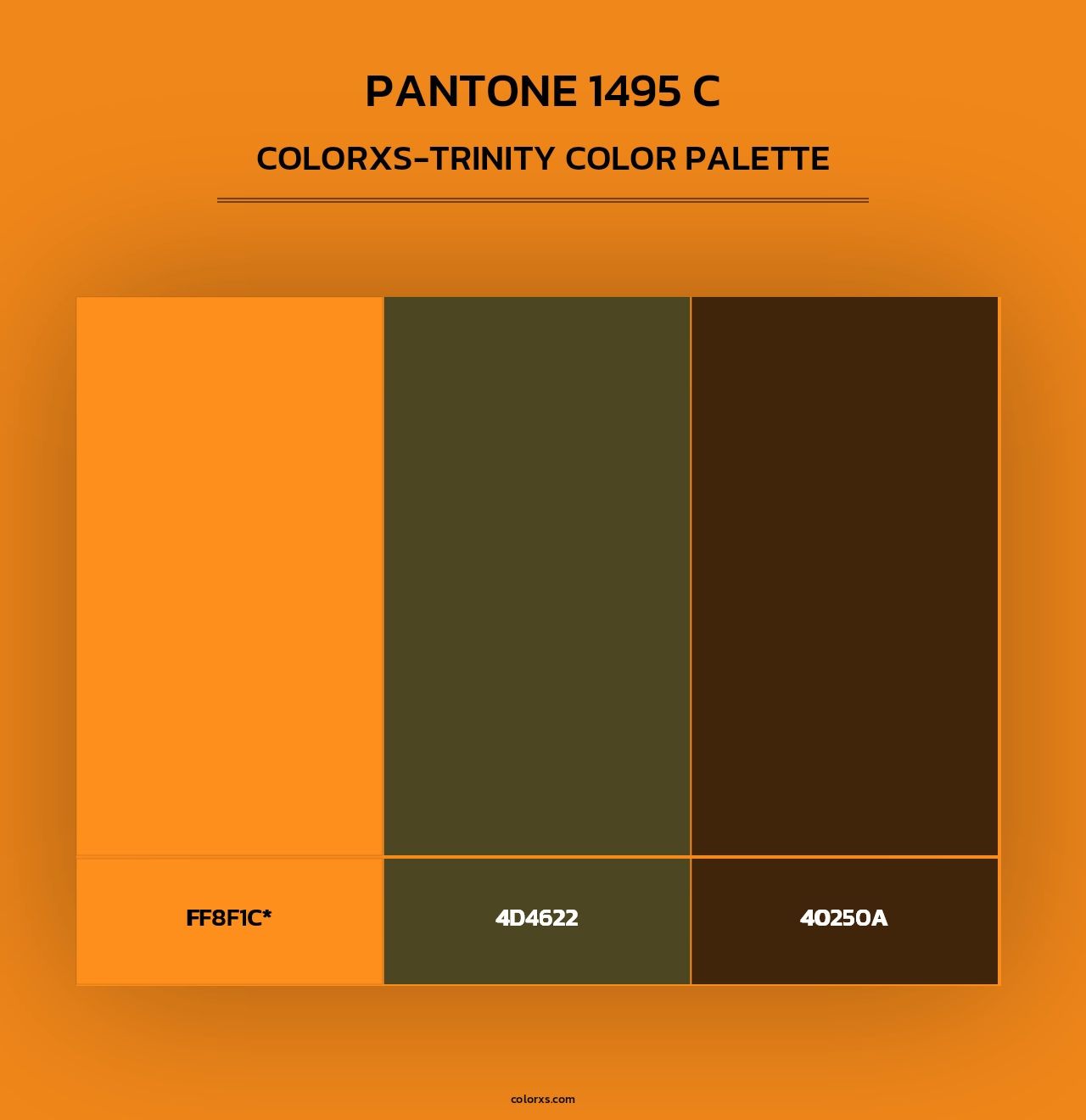 PANTONE 1495 C - Colorxs Trinity Palette