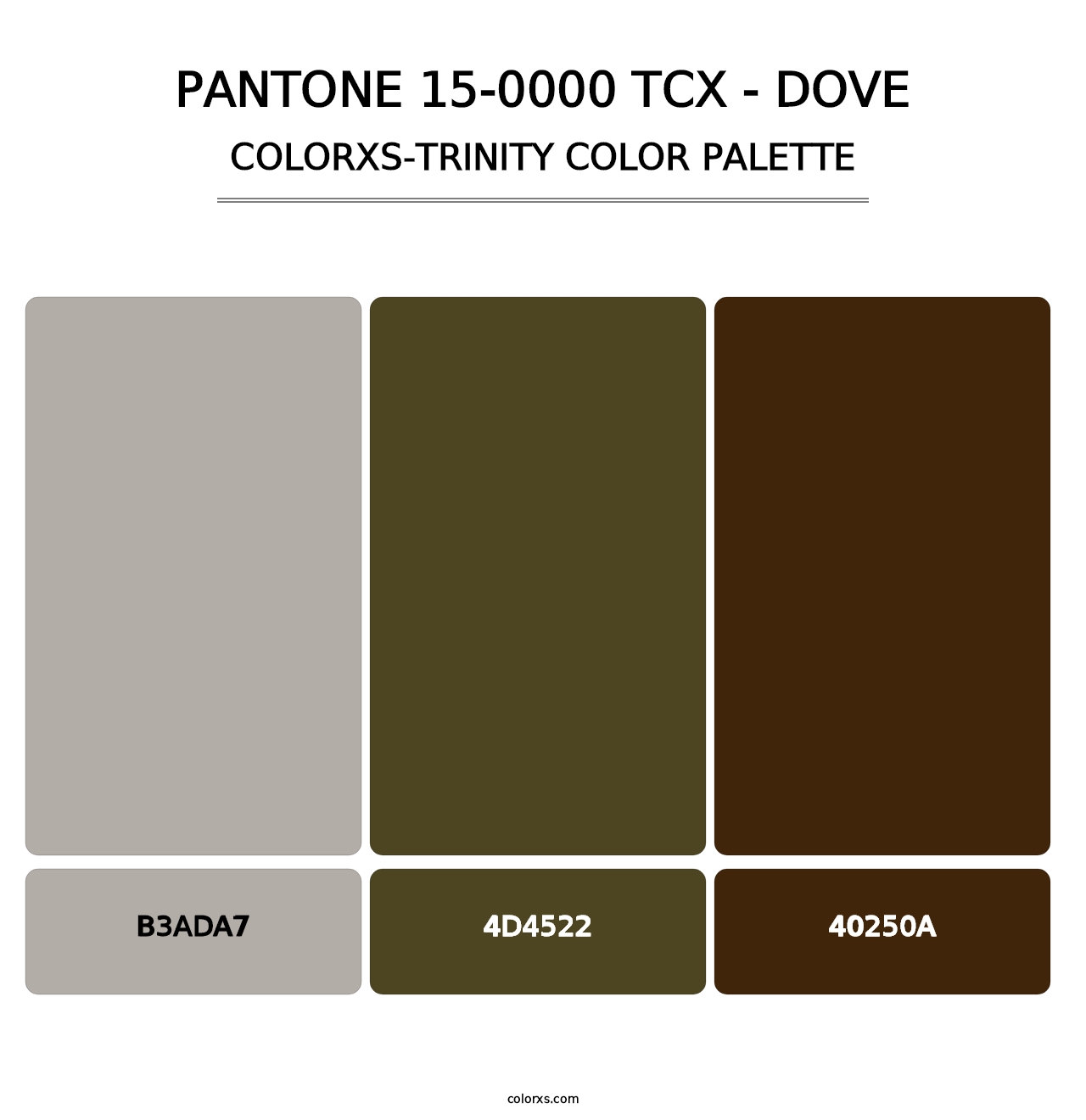 PANTONE 15-0000 TCX - Dove - Colorxs Trinity Palette