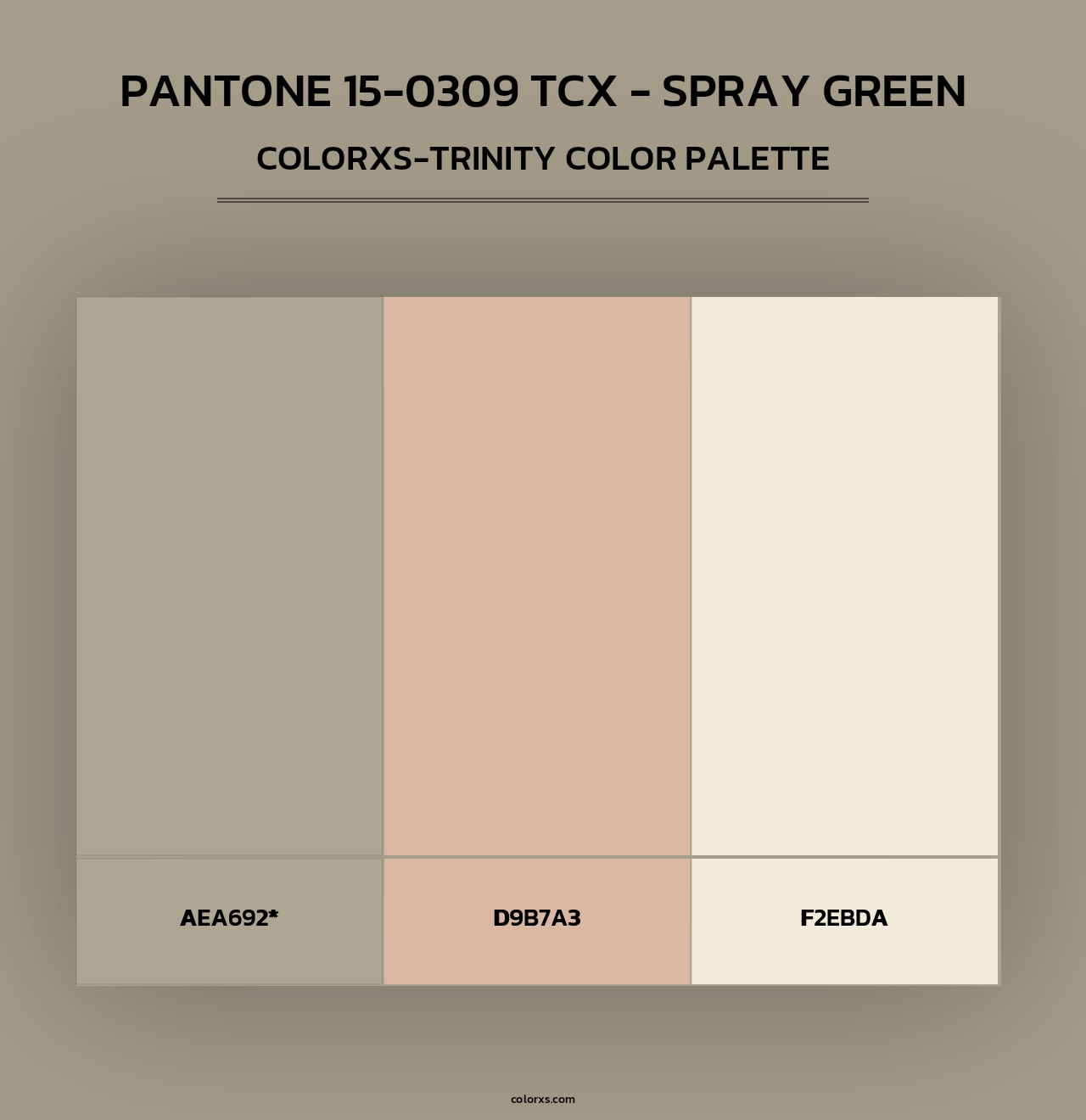 PANTONE 15-0309 TCX - Spray Green - Colorxs Trinity Palette
