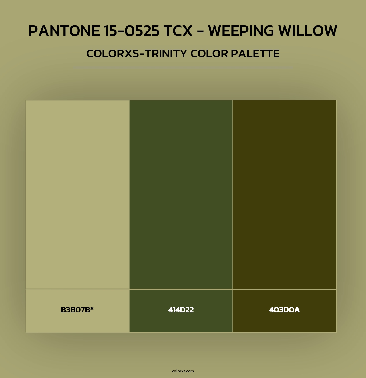 Pantone 15-0525 TCX - Weeping Willow - Colorxs Trinity Palette