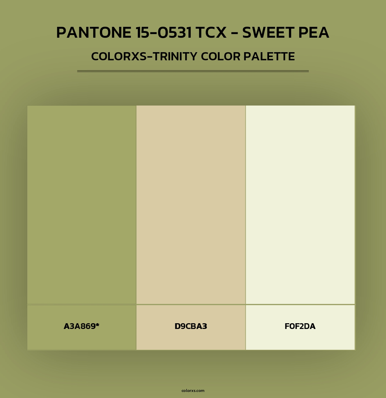 PANTONE 15-0531 TCX - Sweet Pea - Colorxs Trinity Palette