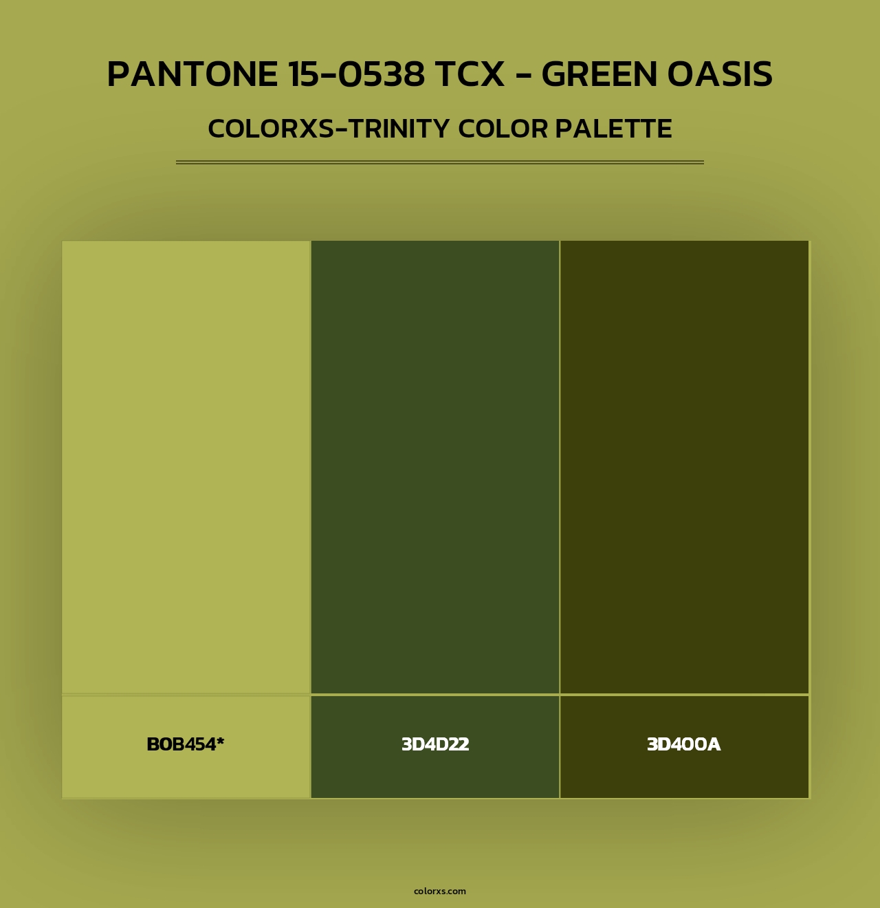 PANTONE 15-0538 TCX - Green Oasis - Colorxs Trinity Palette