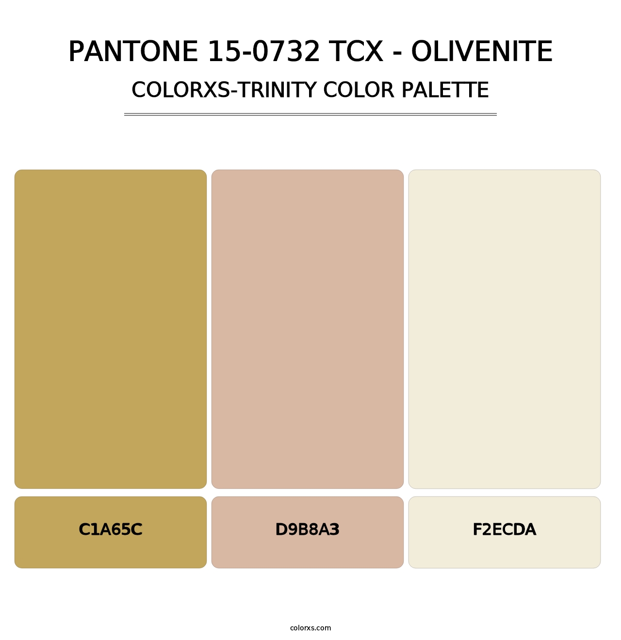 PANTONE 15-0732 TCX - Olivenite - Colorxs Trinity Palette