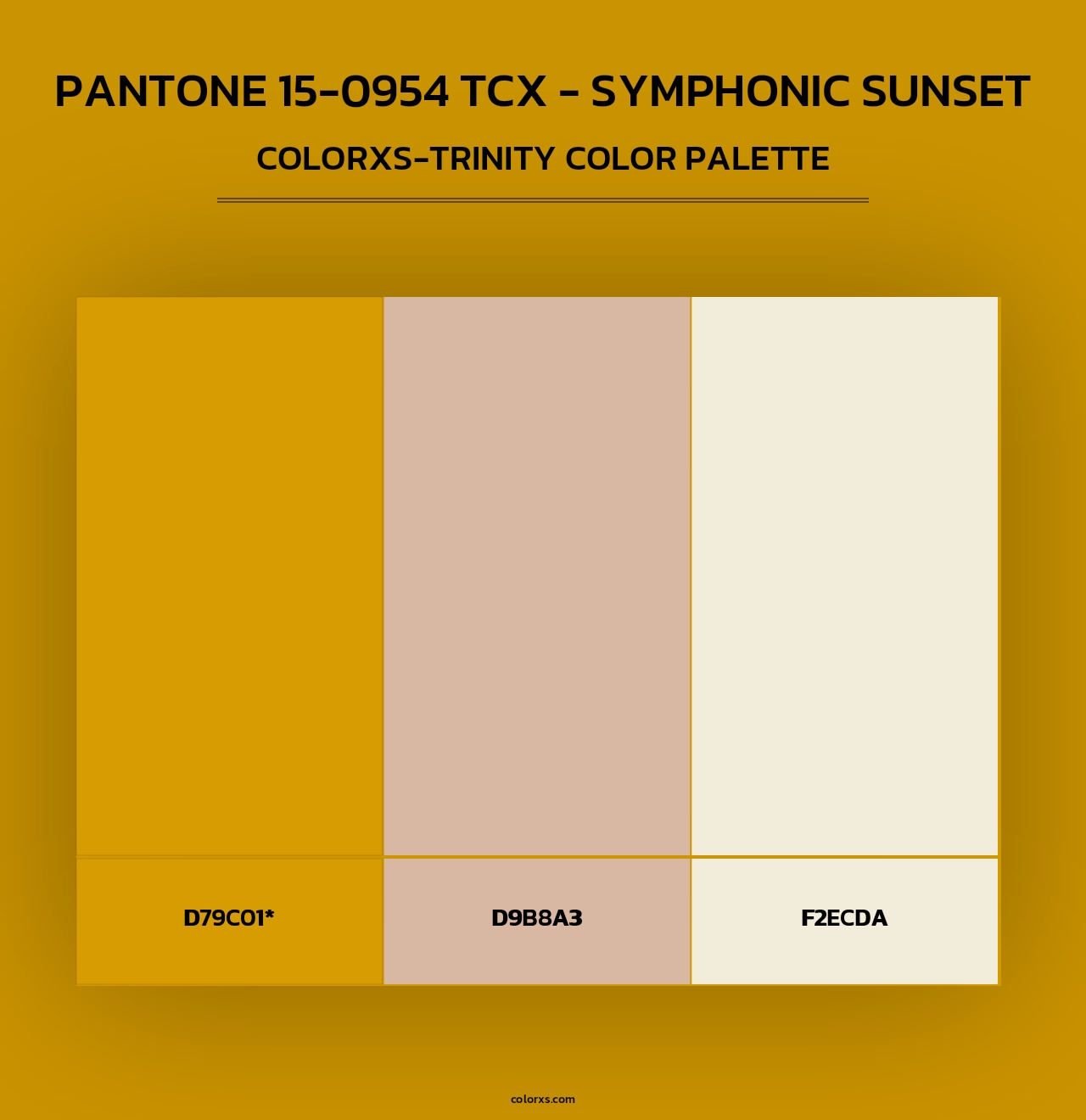 PANTONE 15-0954 TCX - Symphonic Sunset - Colorxs Trinity Palette