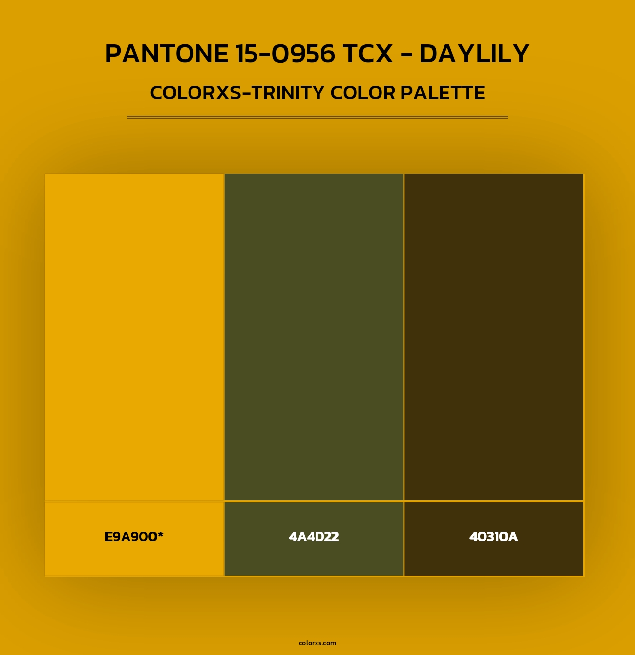 Pantone 15-0956 TCX - Daylily - Colorxs Trinity Palette