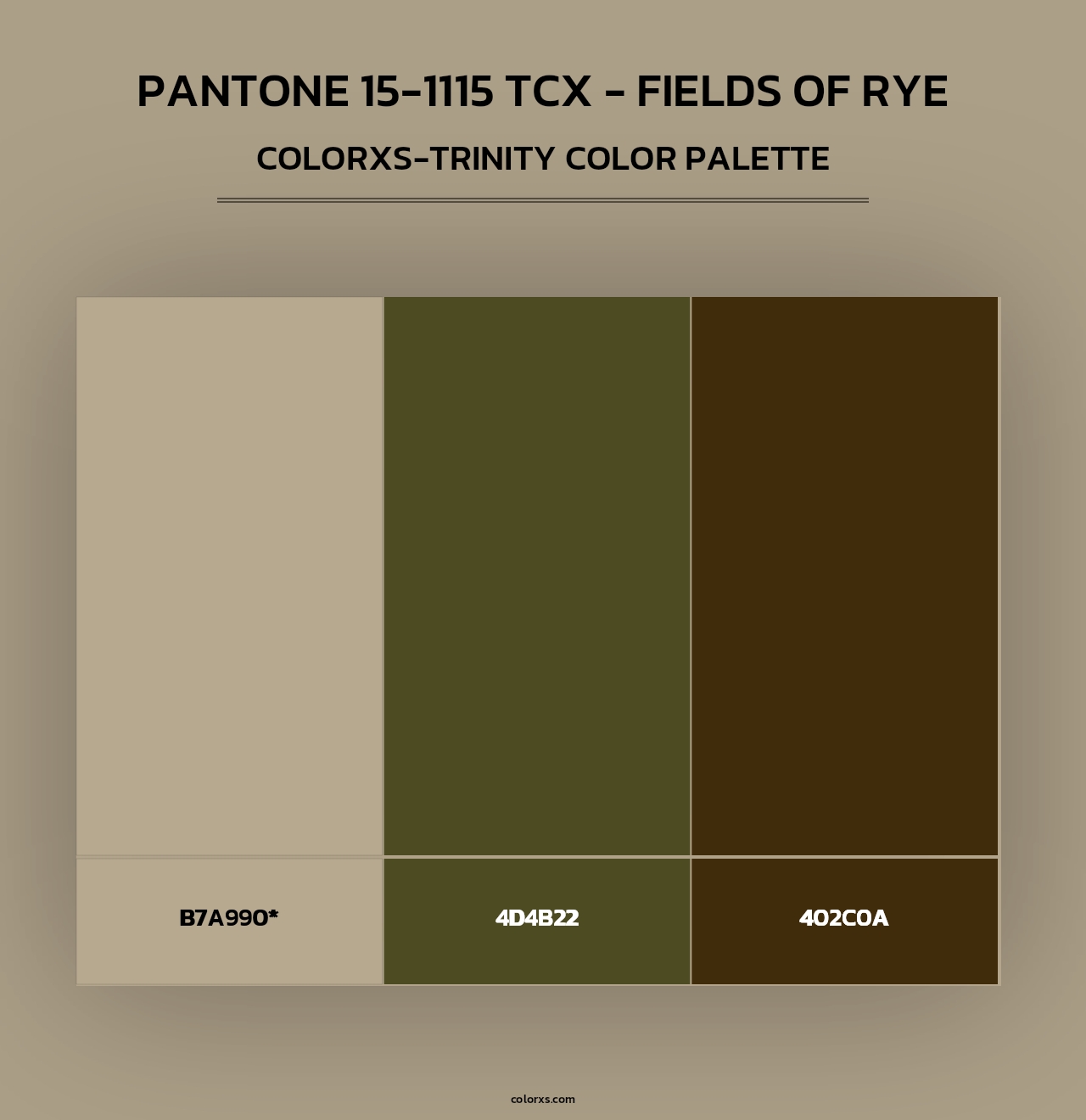 PANTONE 15-1115 TCX - Fields of Rye - Colorxs Trinity Palette