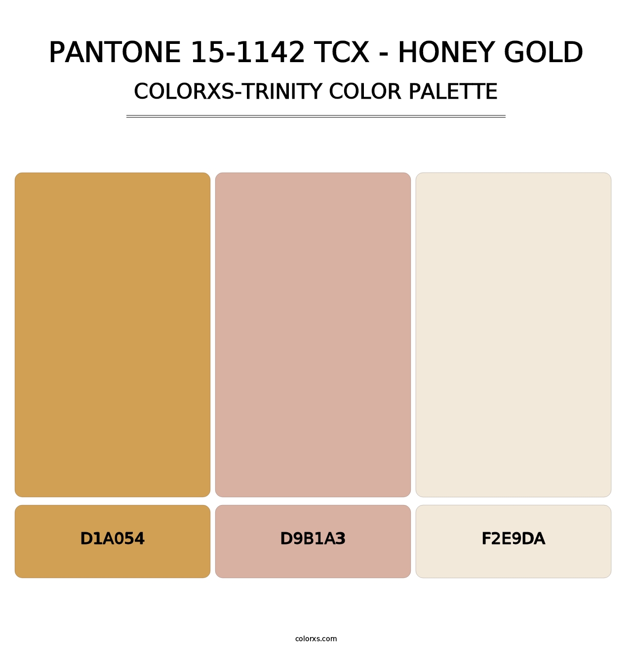 PANTONE 15-1142 TCX - Honey Gold - Colorxs Trinity Palette