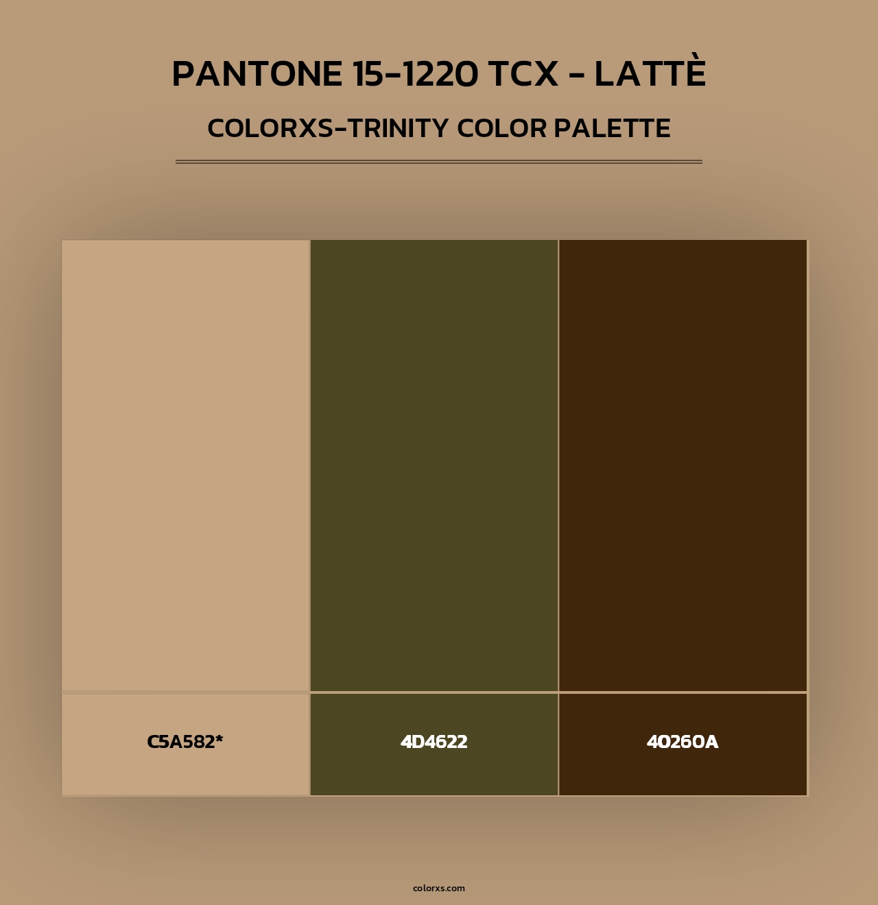 PANTONE 15-1220 TCX - Lattè - Colorxs Trinity Palette