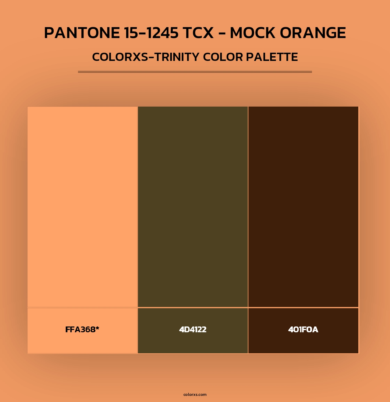PANTONE 15-1245 TCX - Mock Orange - Colorxs Trinity Palette