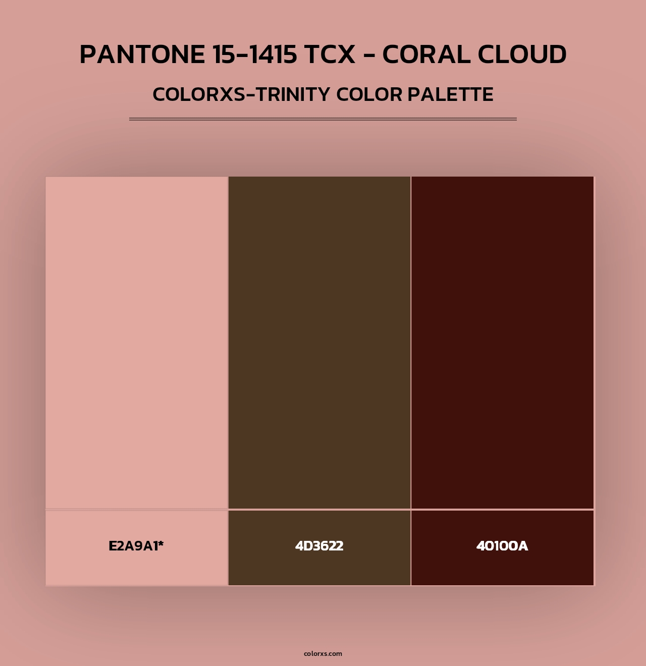 PANTONE 15-1415 TCX - Coral Cloud - Colorxs Trinity Palette