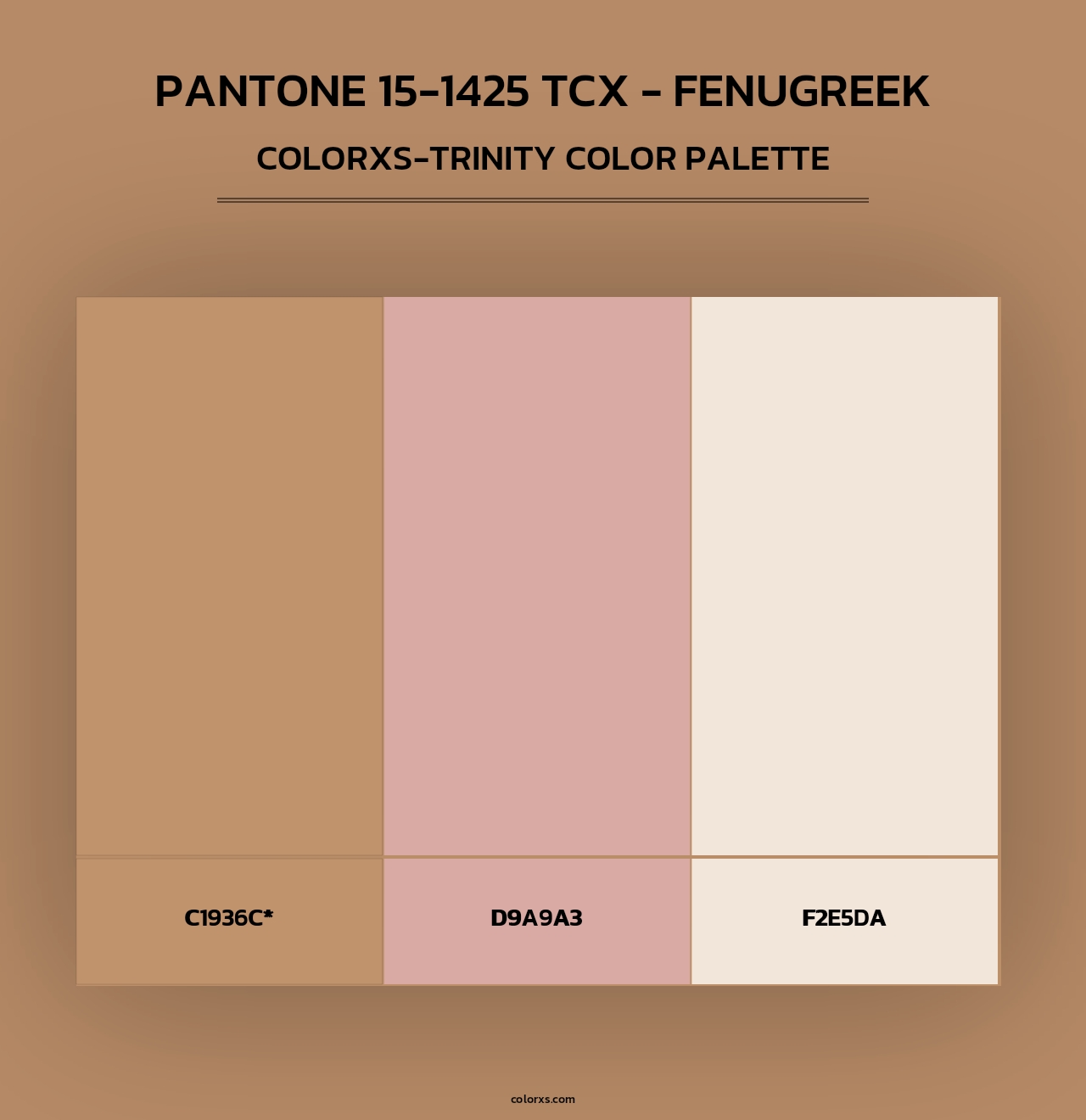 PANTONE 15-1425 TCX - Fenugreek - Colorxs Trinity Palette