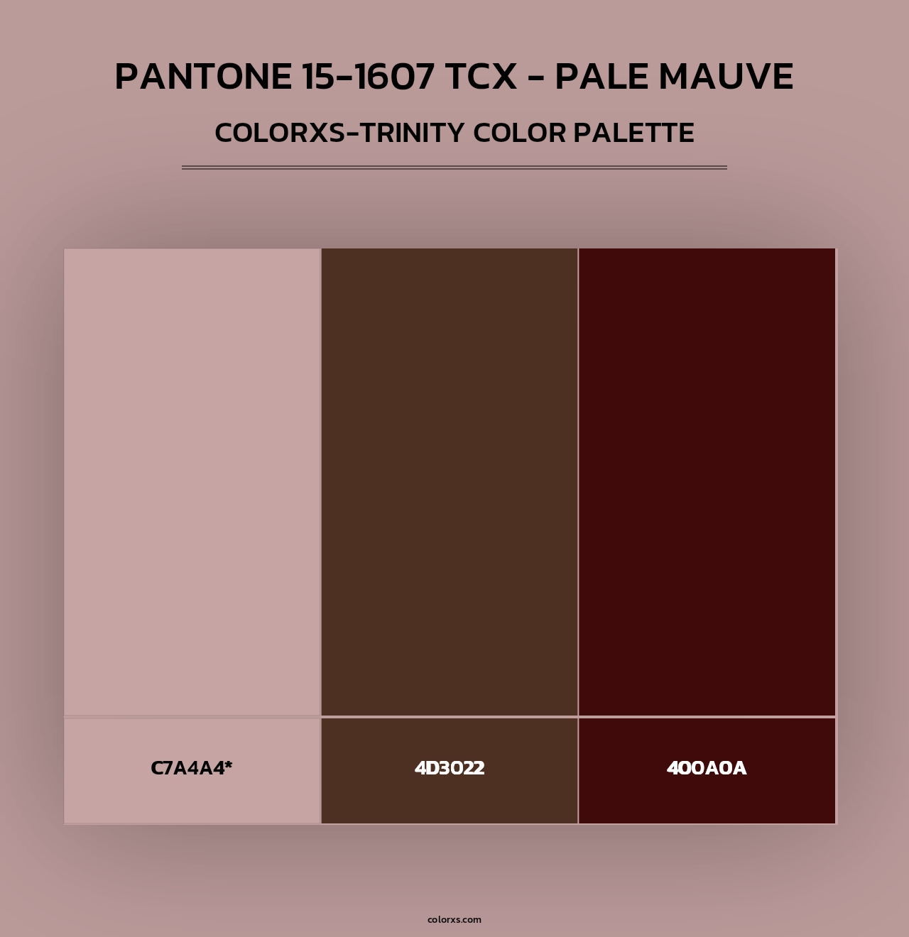 PANTONE 15-1607 TCX - Pale Mauve - Colorxs Trinity Palette