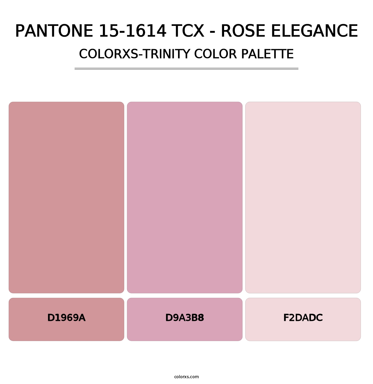 PANTONE 15-1614 TCX - Rose Elegance - Colorxs Trinity Palette